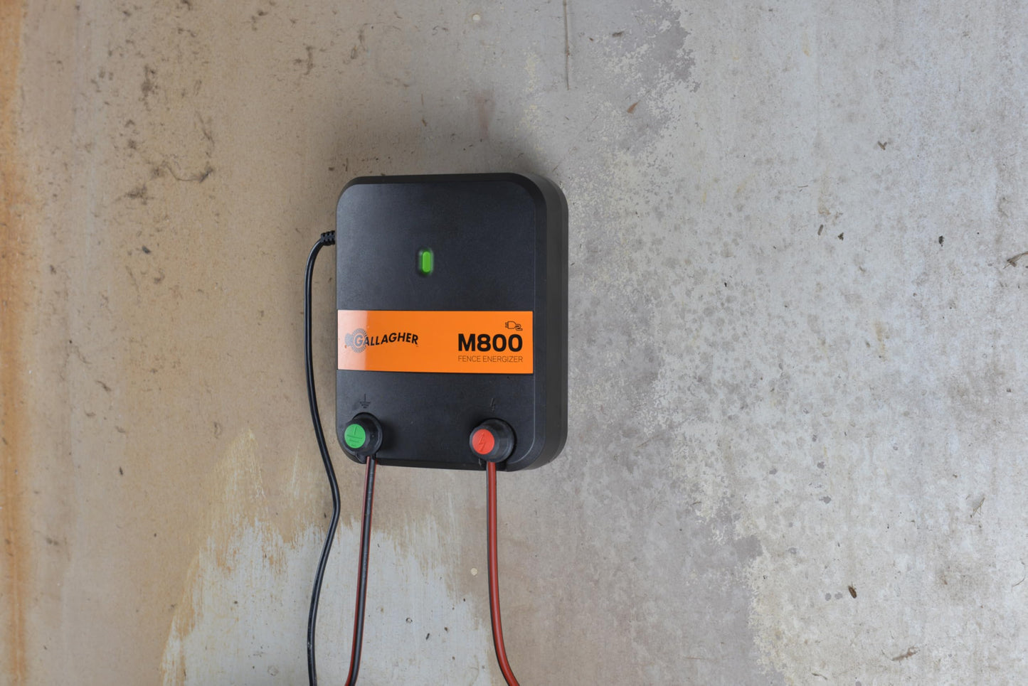 Gallagher M800 Electric Fence Charger | Powers Up to 90 Miles / 520 Acres of Clean Fence | 8.0 Joule 110v Fence Energizer for Livestock, Pastures, and Wildlife Exclusion