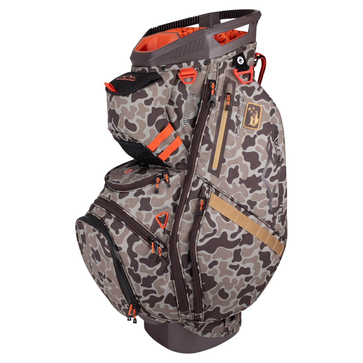 Sun Mountain Men's C130 Lightweight Cart Golf Bag 14-Way Top - 11 Pockets, Smart Dual Strap System, Push-Electric-Riding Cart Compatible Compression Base, 2025 Model - Duck Hunter