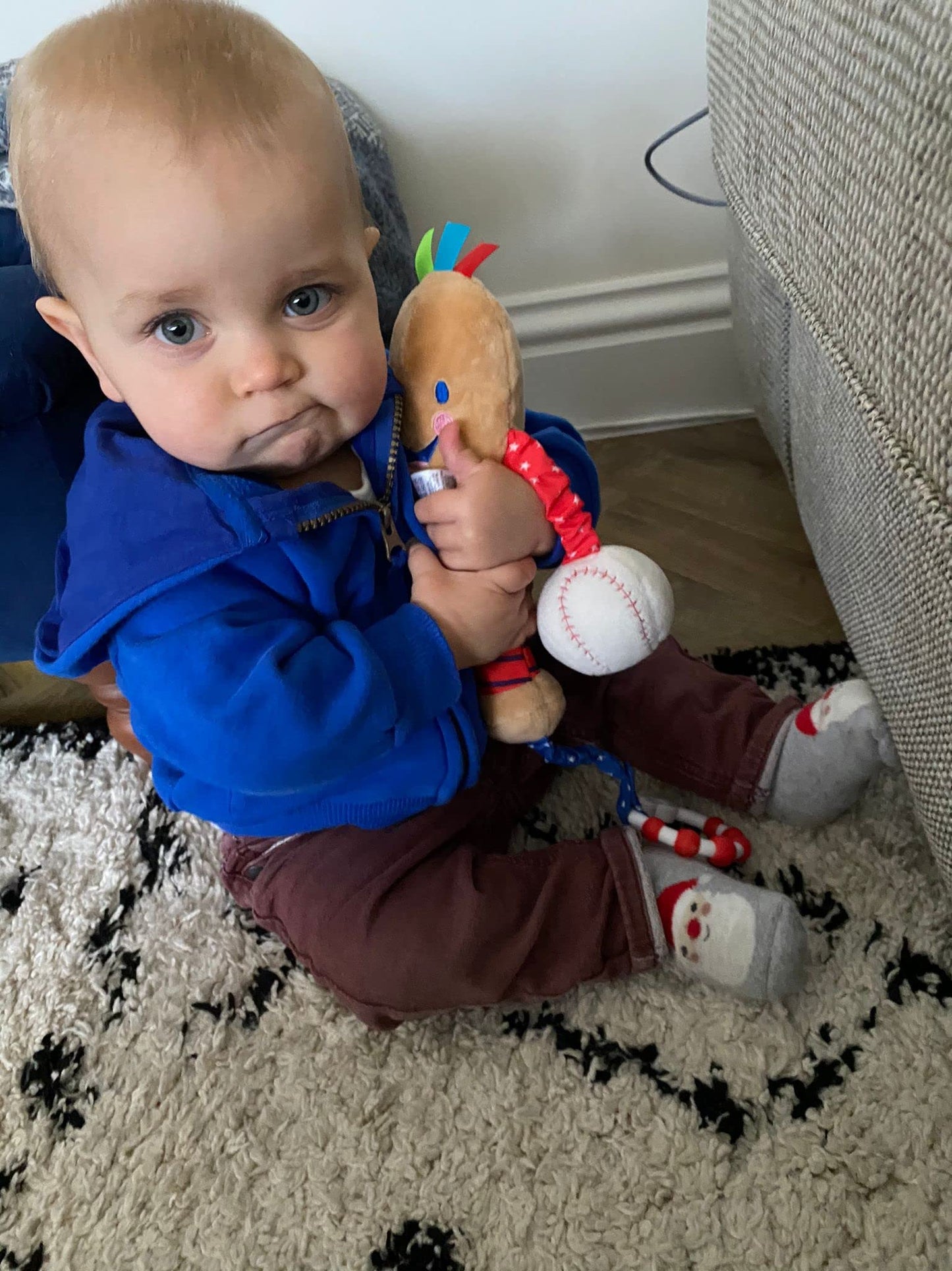 Little Sport Star Newborn Baby Baseball Toy | Ideal Toy from Birth to 12 Months | Multi Sensory Toy | Extra Sensory Features for Babies | Part of the Collection for Babies