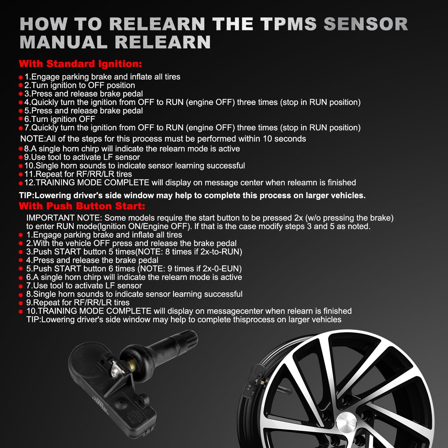 GZGN Pre-Programmed TPMS Sensor 13586335 GM 315Mhz Tire Pressure Monitoring Sensor Compatible with Chevy Silverado GMC Cadillac Buick Pontiac Saturn Hummber Saab OE#13598771 13598772 13581558 4 Pack