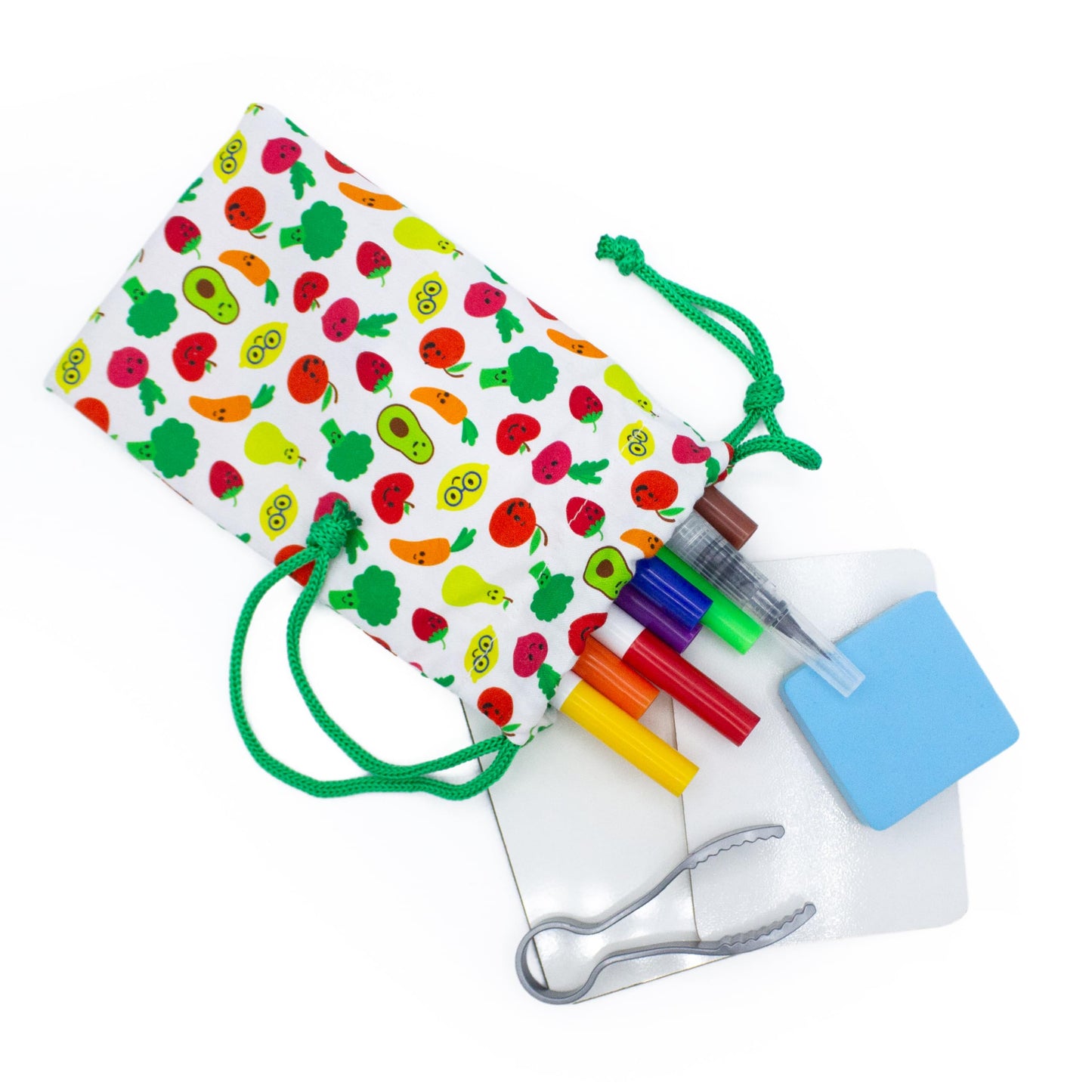 BapronBaby Feeding Littles Busy Bag (Sage) - Toddler Travel Activity Kit, Restaurant Activity Kit for Independent and Family-Wide Play, Age 3+
