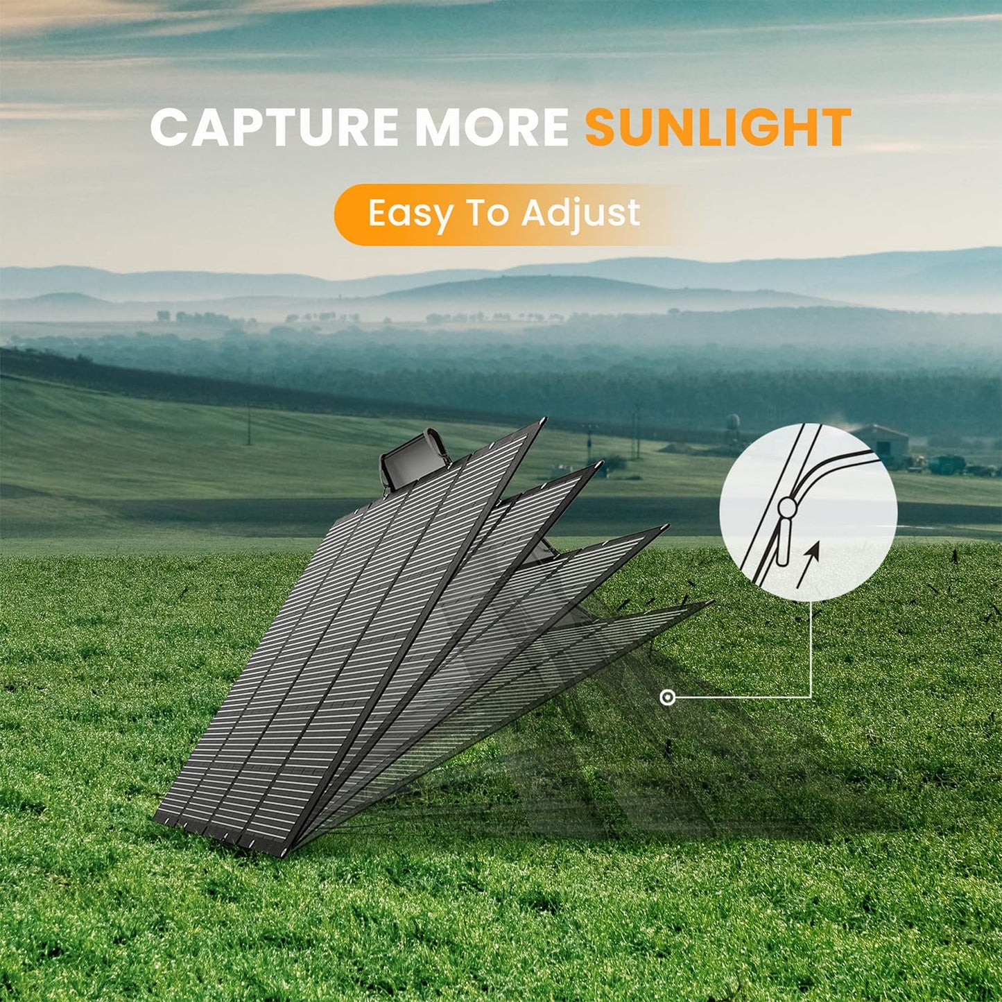 NURZVIY 400 Watts Foldable Solar Panel, Luggable & Durable, Portable 400W Solar Charger Complete with Adjustable Stand Case, 40V Waterproof for Off-Grid Camping RV/Campervan Solar Generator