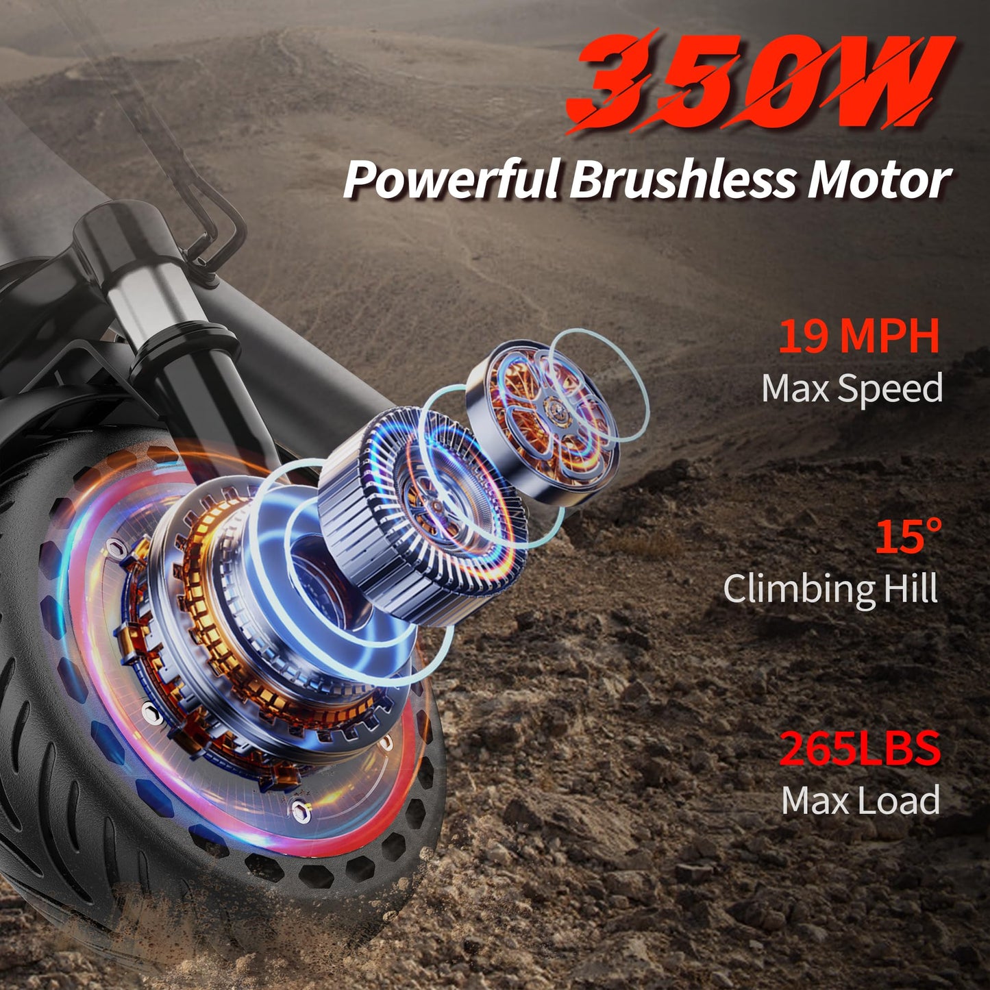 Electric Scooter, Powerful 500/350W Motor, 10"/8.5" Tire, Top Speed 19 MPH, 23/20/16 Miles Max Range, Folding Escooter for Adults & Teens with Smart APP, Digital Display, Cruise Control, Suspension