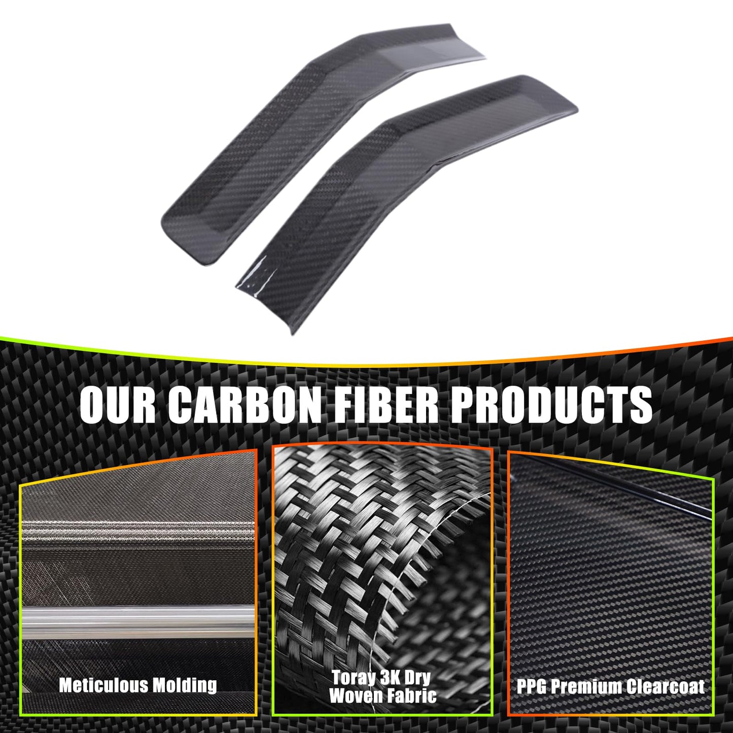 for Hummer EV SUV Pickup Accessories Rear View Mirror Side Molding Cover Trims,Genuine Carbon Fiber Rearview Mirror Molding Protector for Hummer EV SUV Truck 2022-2024-2025 (Black)