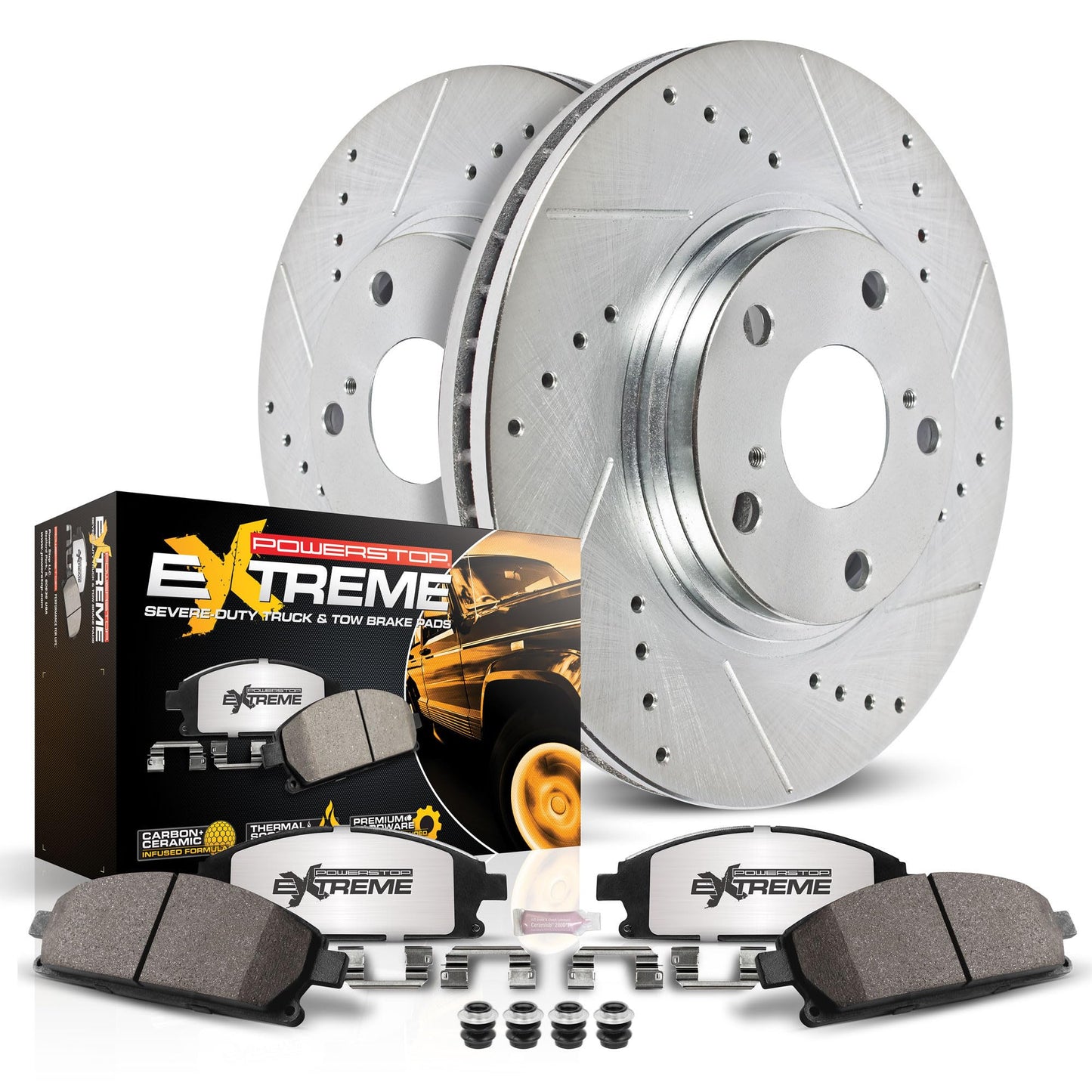 Power Stop K8029-36 Front Z36 Truck & Tow Performance Brake Kit For Ford F-350 Super Duty 2015-2016 [Model Specific]