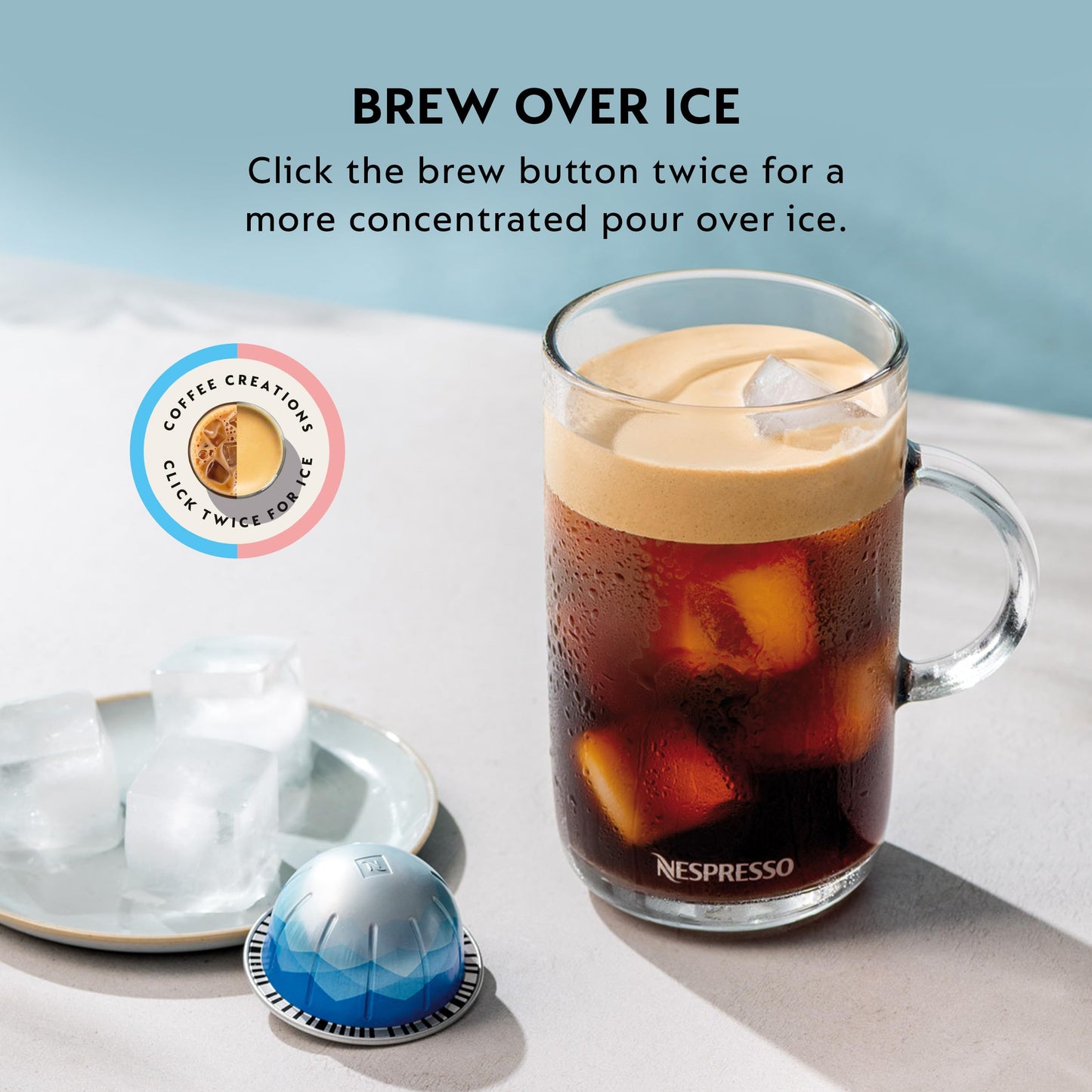 Nespresso Vertuo Pop+ Deluxe Coffee and Espresso Maker by Breville with Milk Frother, Matte Black Gold