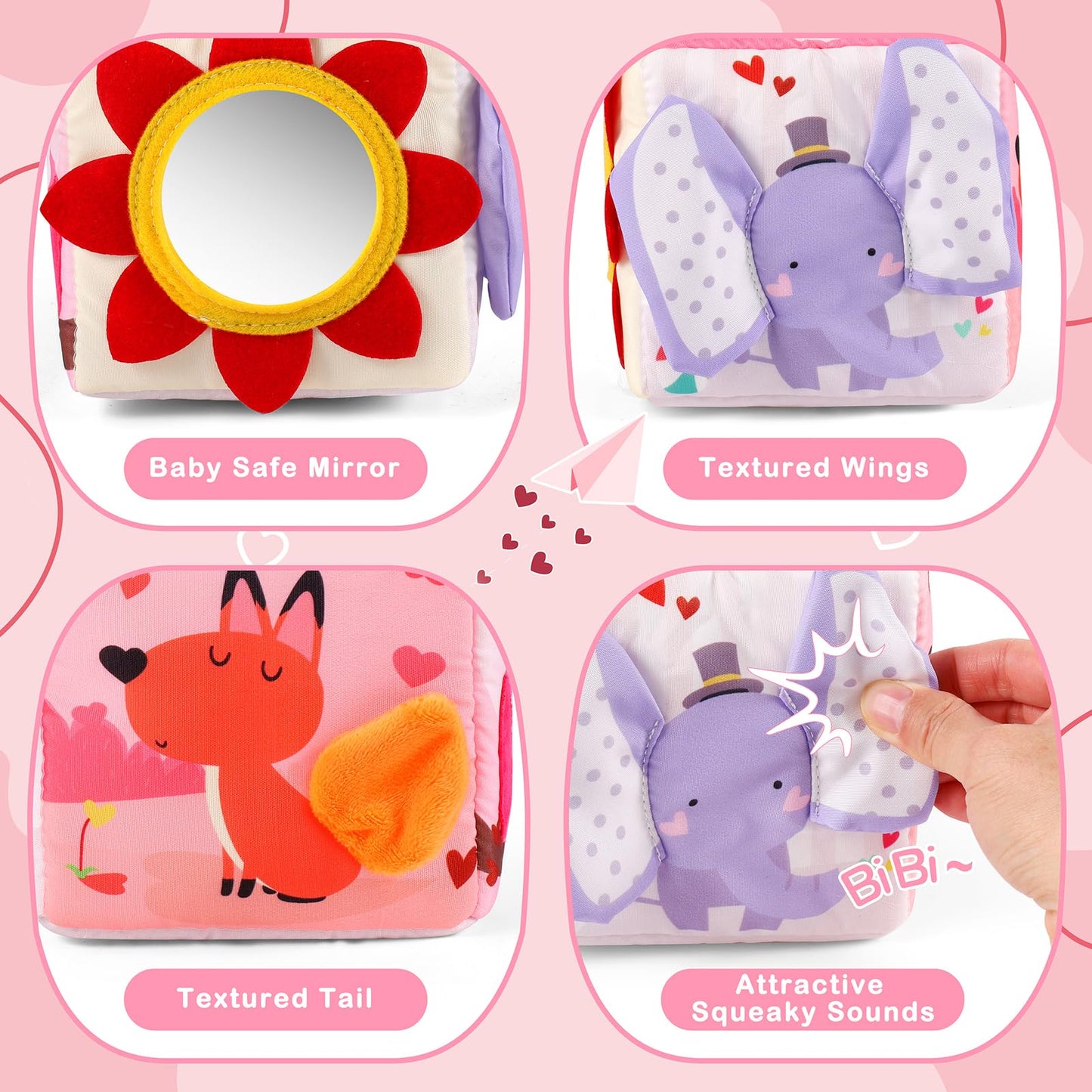 Melonegg Tissue Box Toy for Baby 0+ Months Montessori Toys Birthday Party Favor for Boys Girls for Toddlers