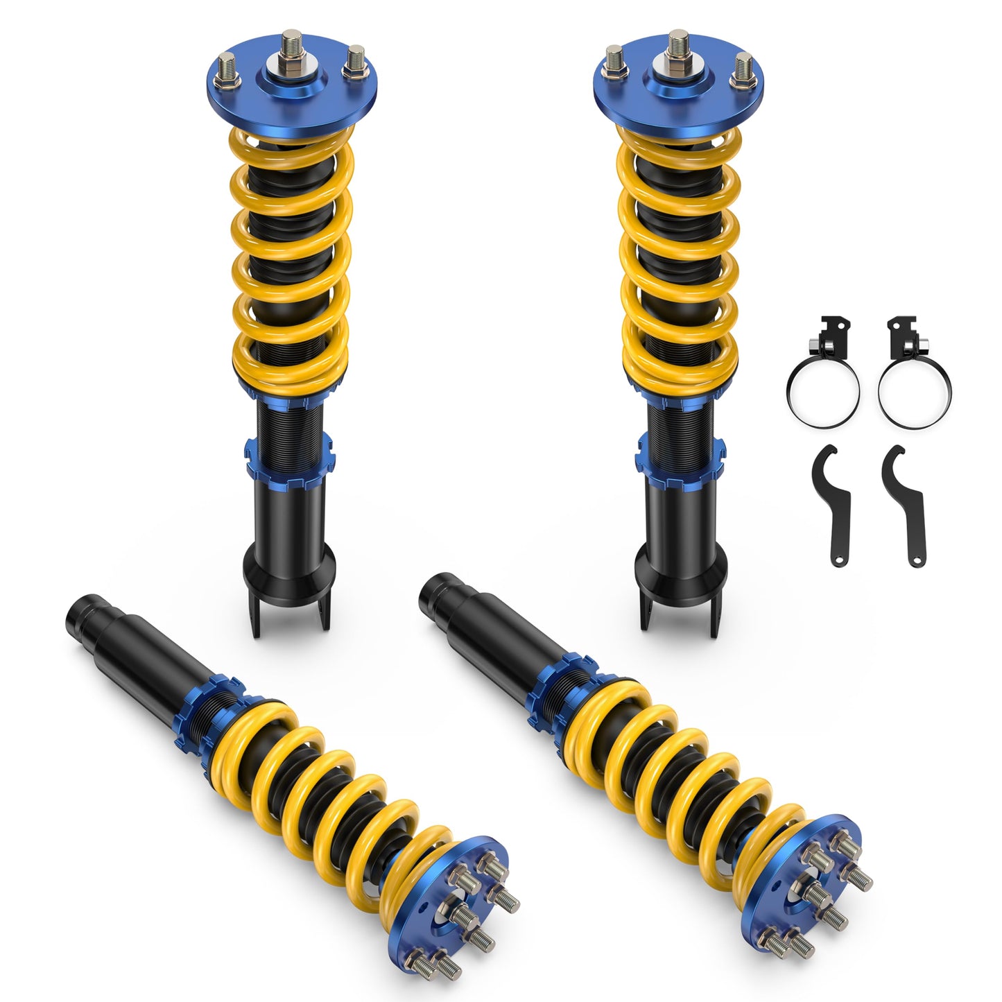 AUTOSTARSHIP Height Adjustable Coilover Lowering Kit Compatible for 09-14 Honda ACURA TSX, 08-12 Honda Accord Suspension Coil Spring Strut Shocks (4pcs)