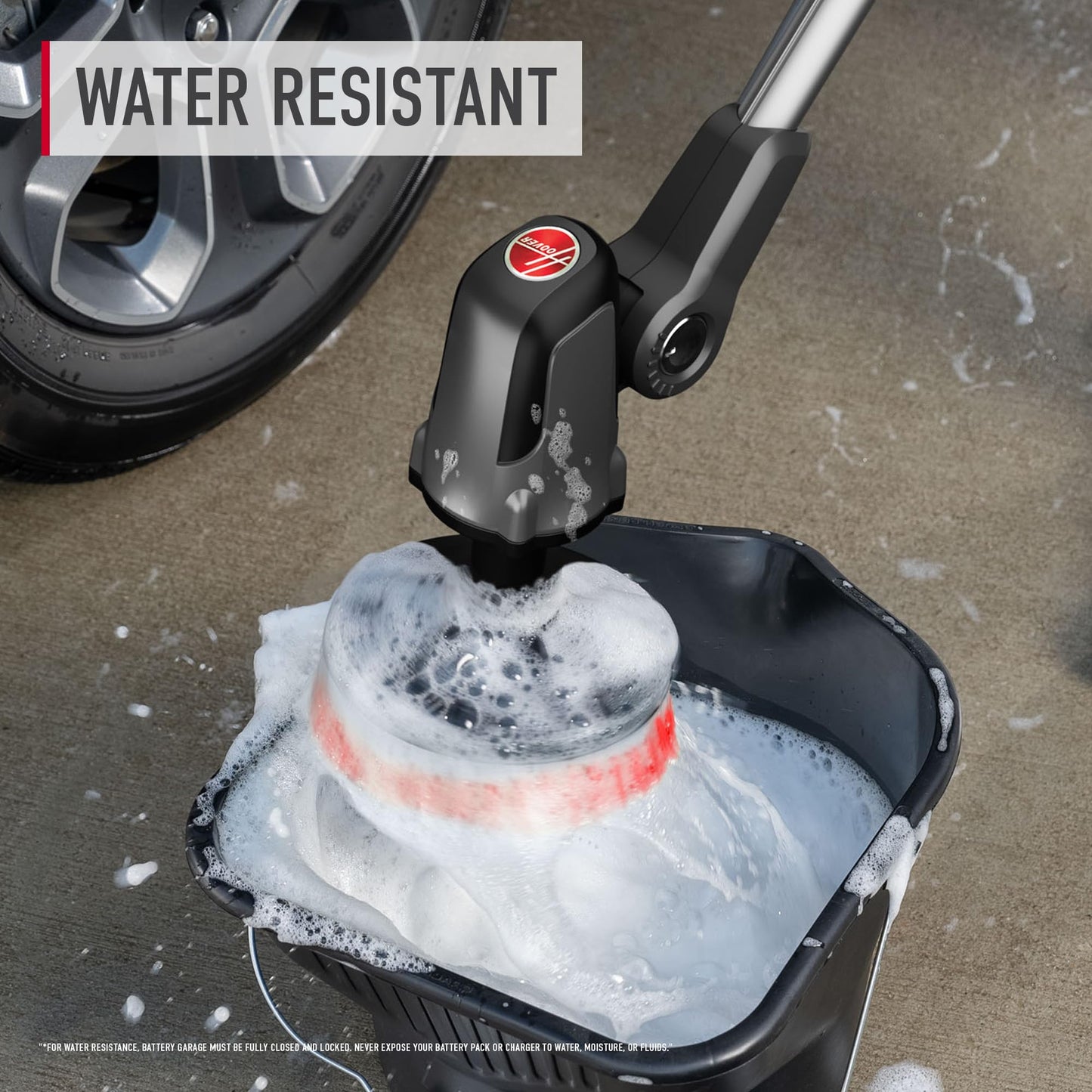 Hoover ONEPWR Telescoping Scrubber, Electric Spin Scrubber for Cleaning, Pivoting Brush Head, 4+ Feet of Reach, Water Resistant Power Cleaning Brush for Home and Outdoors