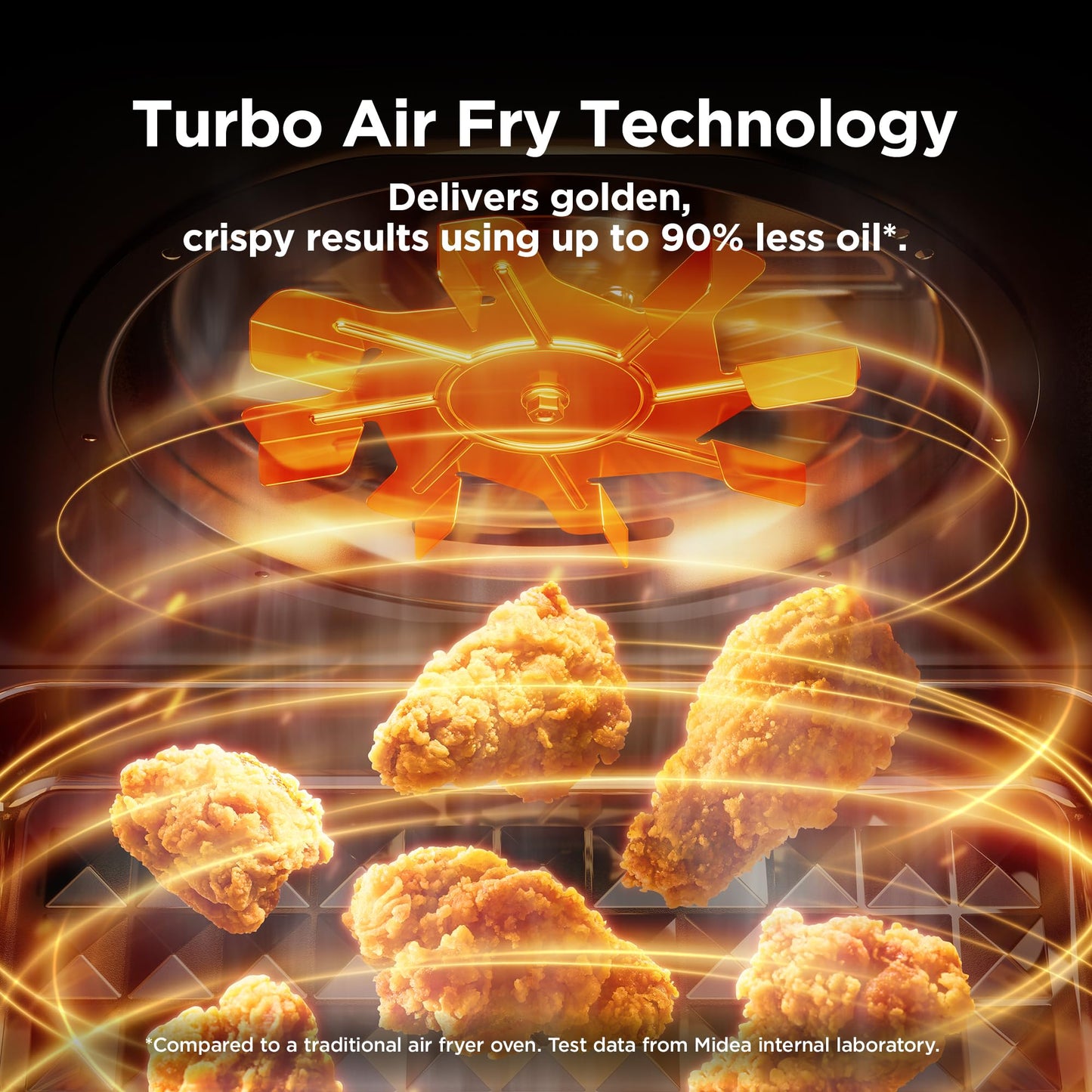 Midea Flexify Pro 10+4 Toaster Oven Air Fryer Combo, Graphene Juicy-Lock Cooking, French Door Countertop Oven, 450°F Flash Air Fry, 26.4 QT Stainless Steel