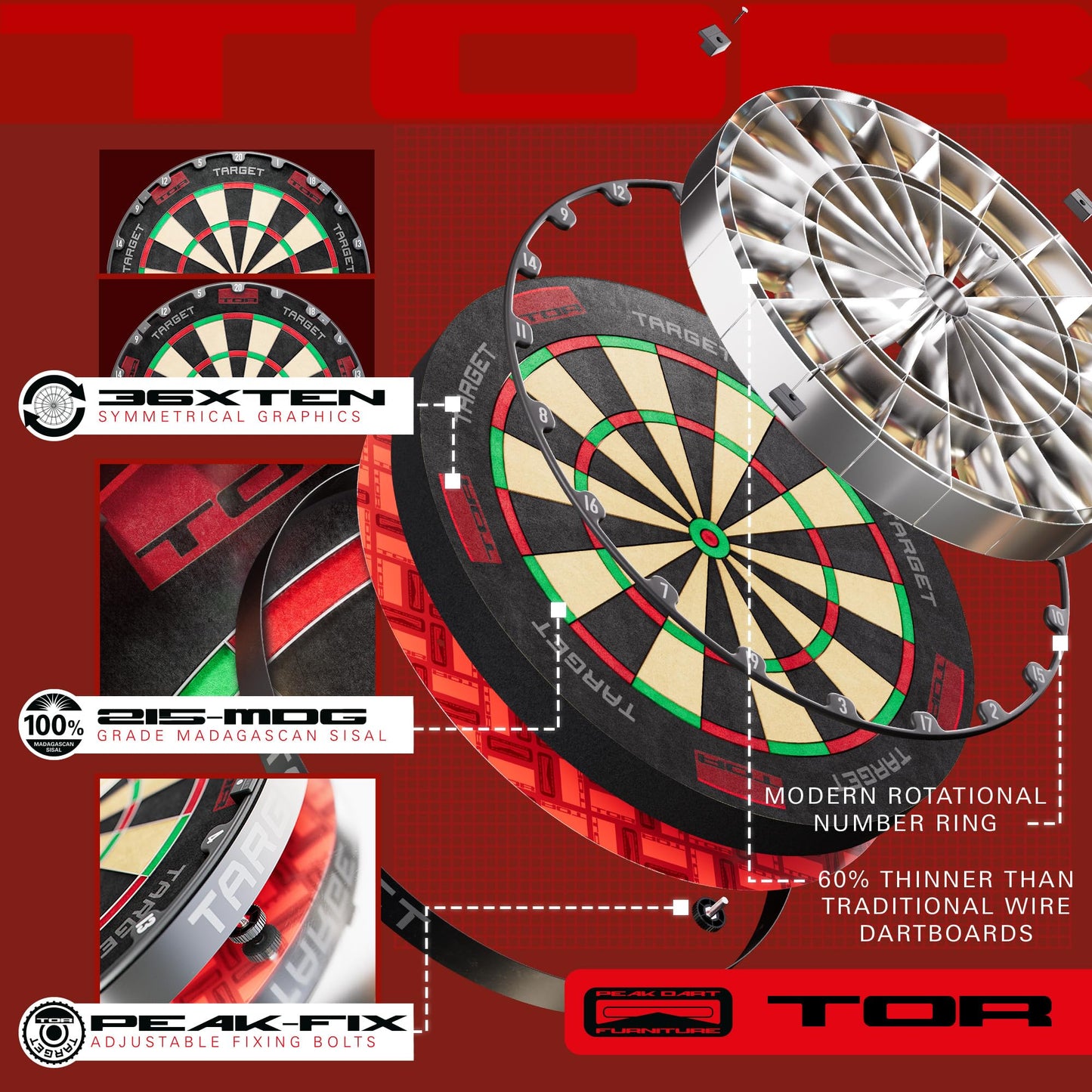 Target Darts Omni Ultimate Home Set up | Auto Scoring System with Wall Protection Surround and TOR Dart Board | LED Lighting System| 90% Tungsten Steel Tip Darts and No.6 K-Flex
