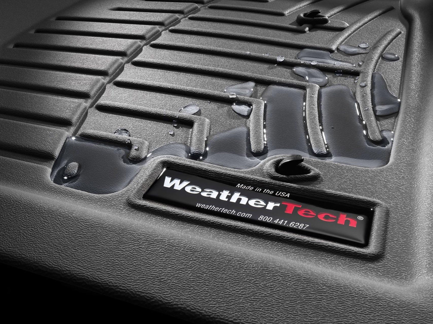 WeatherTech Custom Fit FloorLiners for Honda CR-V, CR-V Hybrid, 1st & 2nd Row (441110-1-2), Black