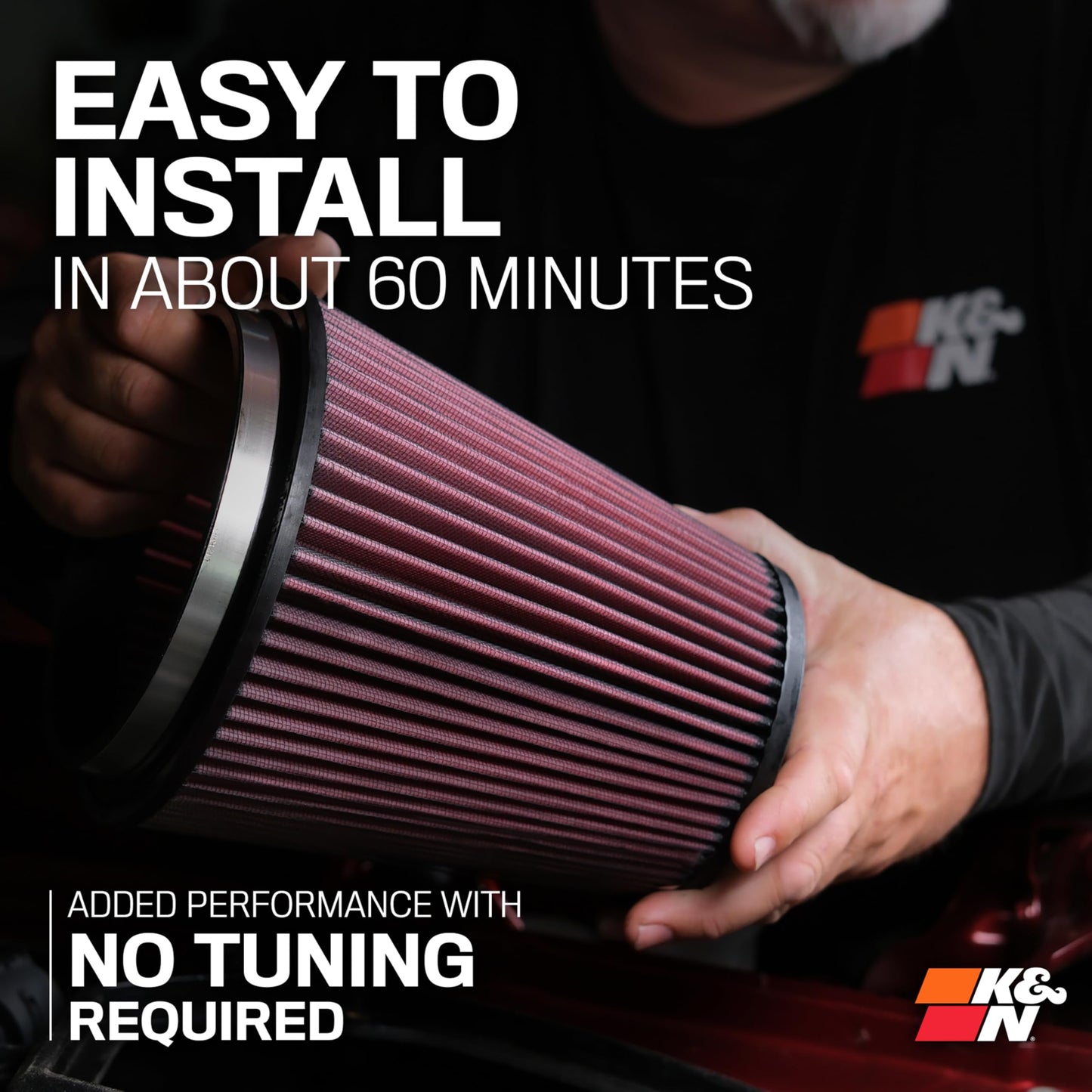 K&N Cold Air Intake System: High-Flow Air Filter, Increase Performance & Towing: Compatible with 2012-2021 Toyota, Sequoia, Tundra, 77-9036KP