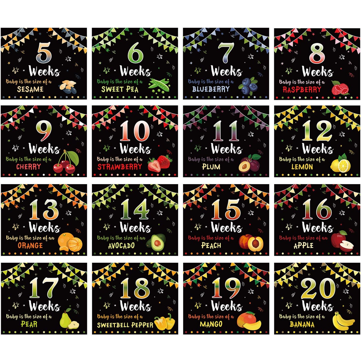 Blulu Pregnancy Sign 5 to 40 Weeks Weekly Belly Bump Tracker Baby You'll Be Weekly Pregnancy Update Photo Props Sign Gift for Mom