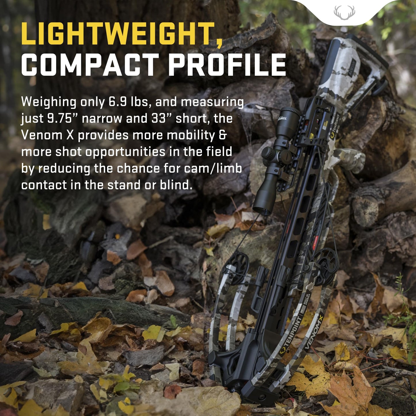 TenPoint Venom X, Moss Green - 390 FPS - Lightest ACUslide Bow Ever - Includes Pro-View 400 Scope, Polymer Scope Struts, ACUslide & Three Pro Elite 400 Carbon Arrows