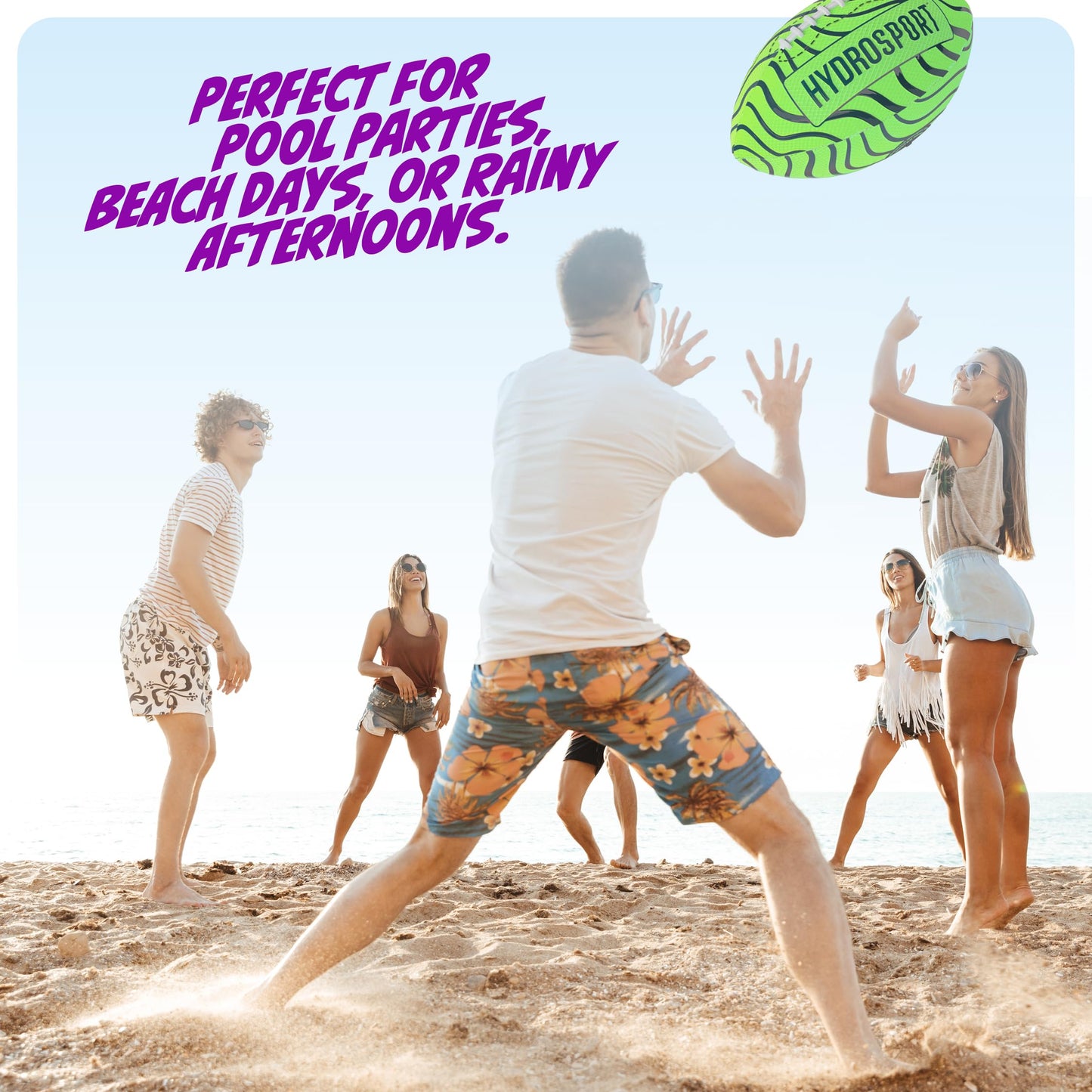 Light Up Water Football for Pool, Beach, Lake - Waterproof Pool Toys for Kids Ages 8-12 - Teen Boys Gift - Swimming Balls Sports - Family Games - Teens Boys & Adults Fun - Outdoor Accessories