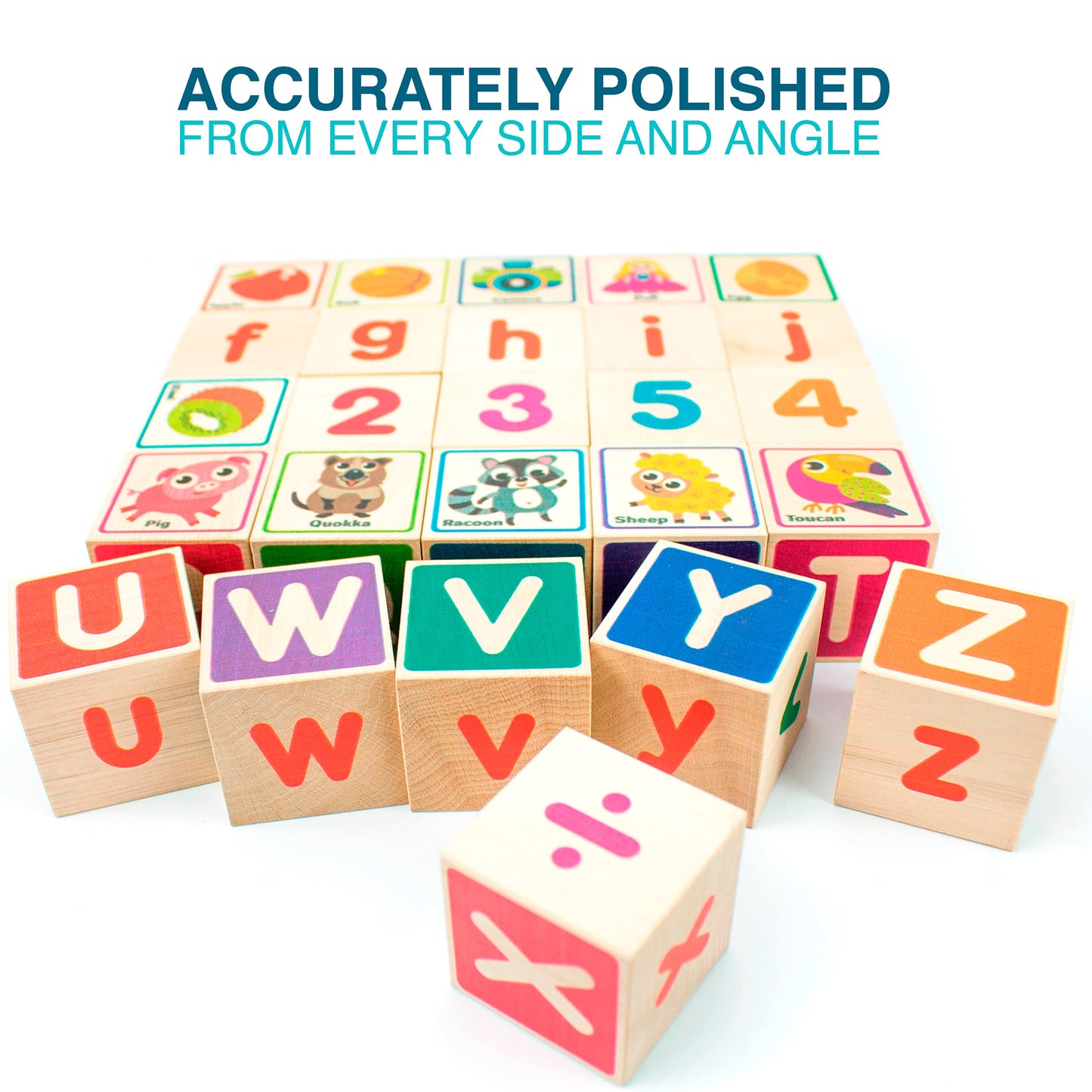QUOKKA Set of 2 Wooden Blocks for Toddlers