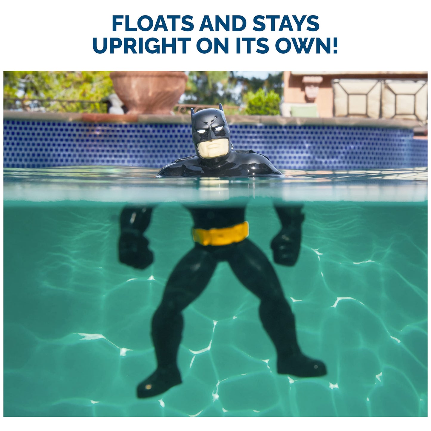 SwimWays DC Batman Floatin' Figures, Swimming Pool Accessories & Kids Pool Toys, Batman Party Supplies & Water Toys for Kids Aged 3 & Up
