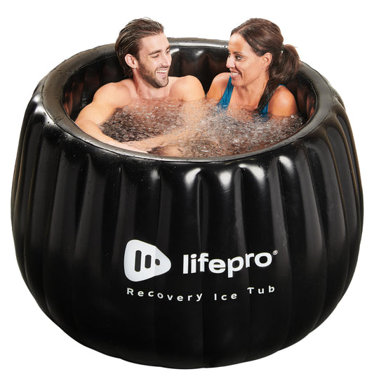 Lifepro 2-Person Portable Ice Bath Tub for Athletes XL - Self-Inflatable Ice Bath Tub for Adults- Foldable Ice Pod Cold Plunge Tub for Outdoor Ice Bath - Durable Ice Plunge Tub for Ice Baths at Home