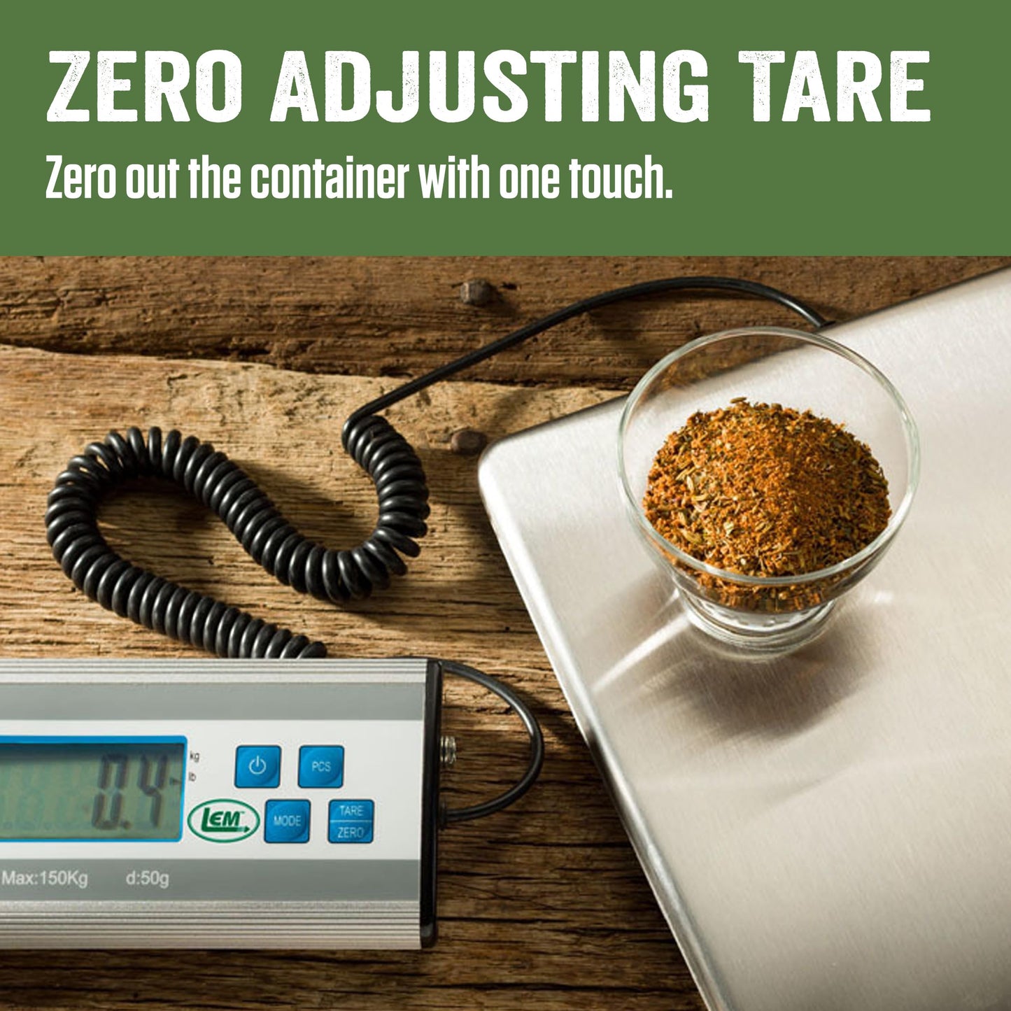 LEM Products 330 lb. Stainless Steel Digital Scale, Silver