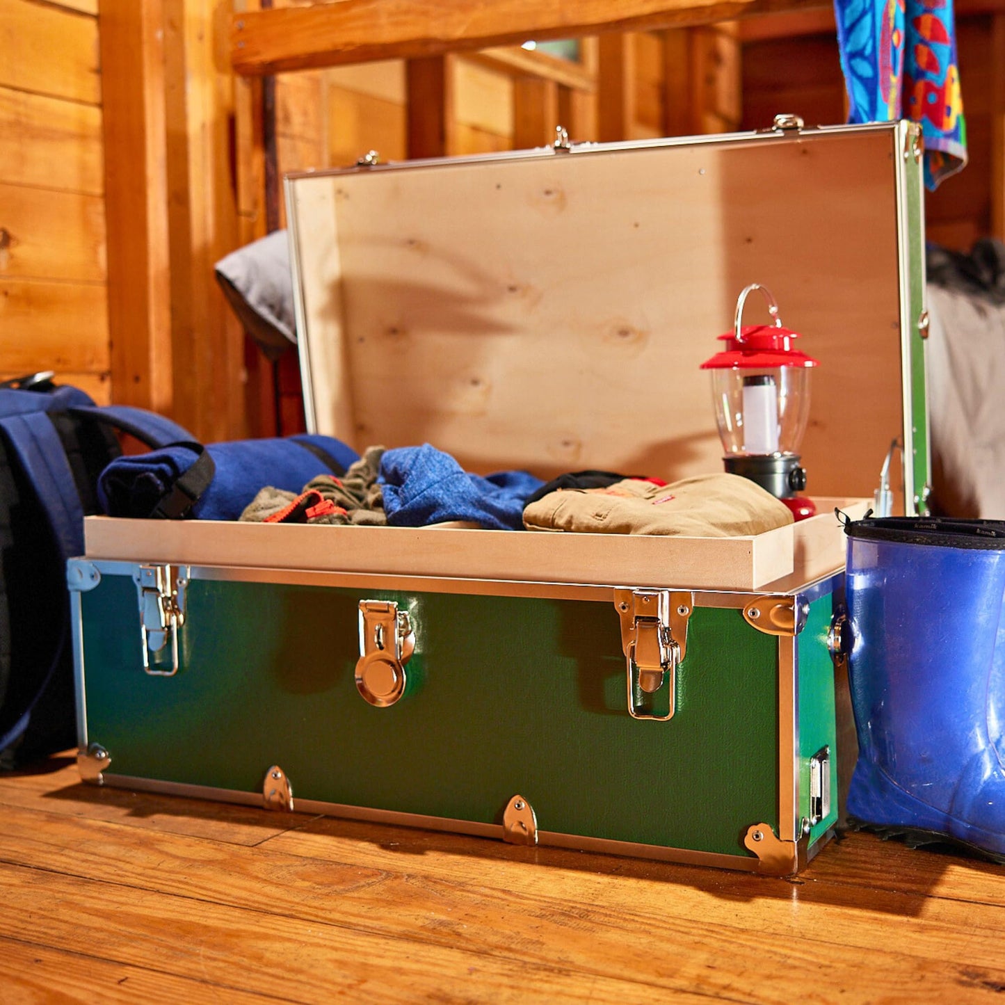 Rhino Trunk & Case Classic XL Trunk - 34"x20"x15", 1500+ lbs Capacity - Many Colors, Soft-Close Lid. Strong, USA Made Summer Camp Footlocker and Secure College Dorm Storage Chest