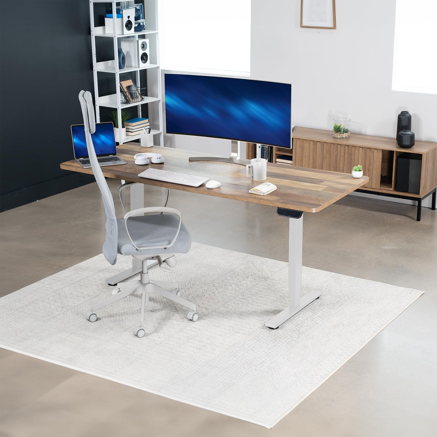VIVO Reclaimed Wood Universal 71 x 30 inch Solid One-Piece Table Top for Standard and Sit to Stand Height Adjustable Home and Office Desk Frames, DESK-TOP71P