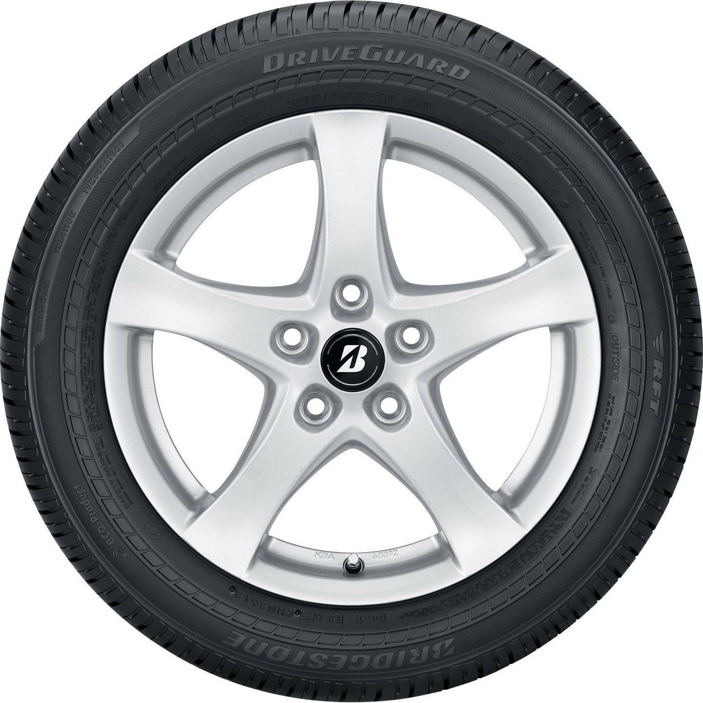 Bridgestone Driveguard Run-Flat SUV Tire 235/55RF18 100 V