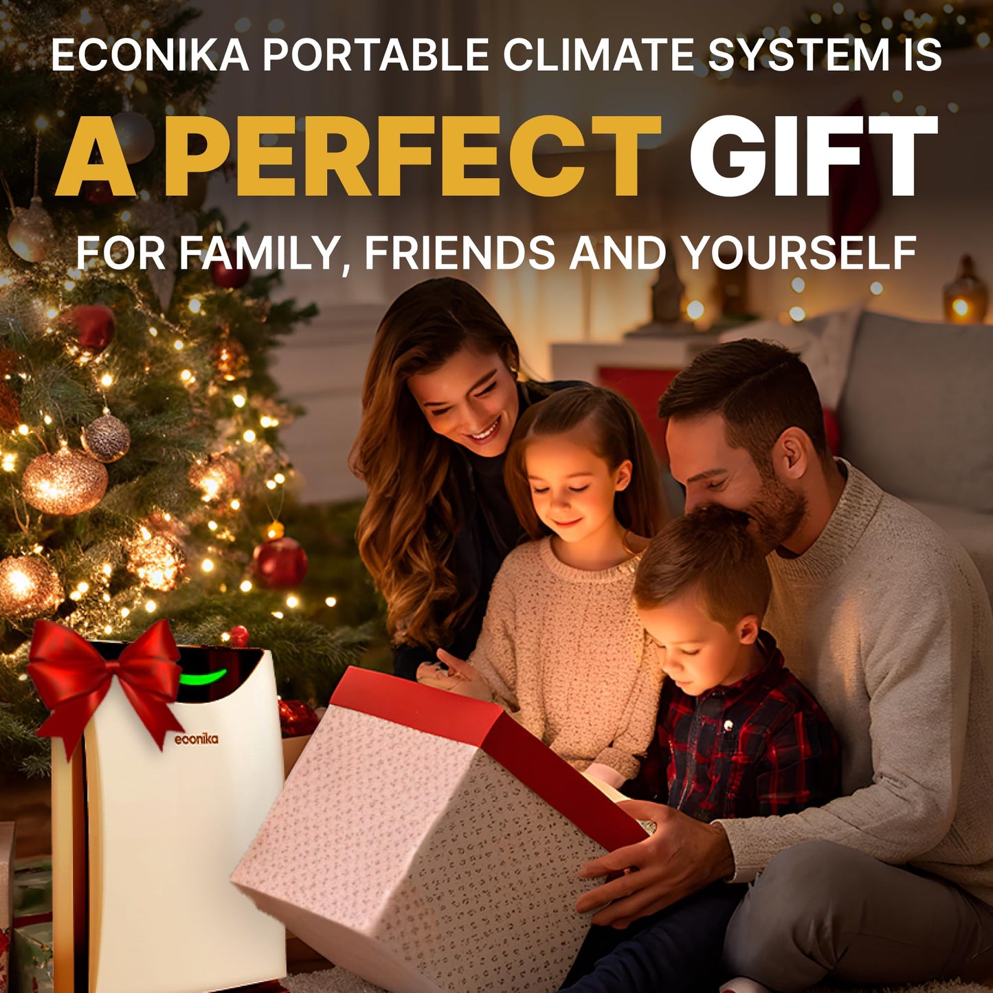 Econika Air Purifier and Humidifier Combo – HEPA Air Purifier with UV Light, Quiet for Bedroom and Living Room – Whole House Large Room Cleaner