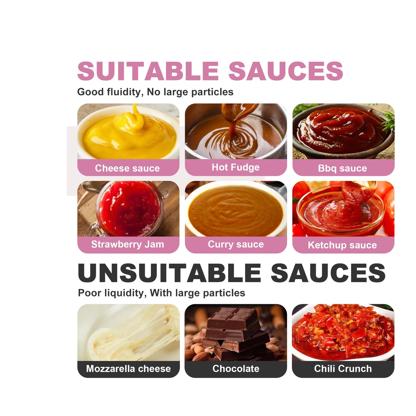 Saladulce Electric Sauce Warmer Hot Fudge Warmer Dispenser Nacho Cheese Warmer Jam Heat Preservation Machine with 22oz Bottles, 86~185℉ 110V