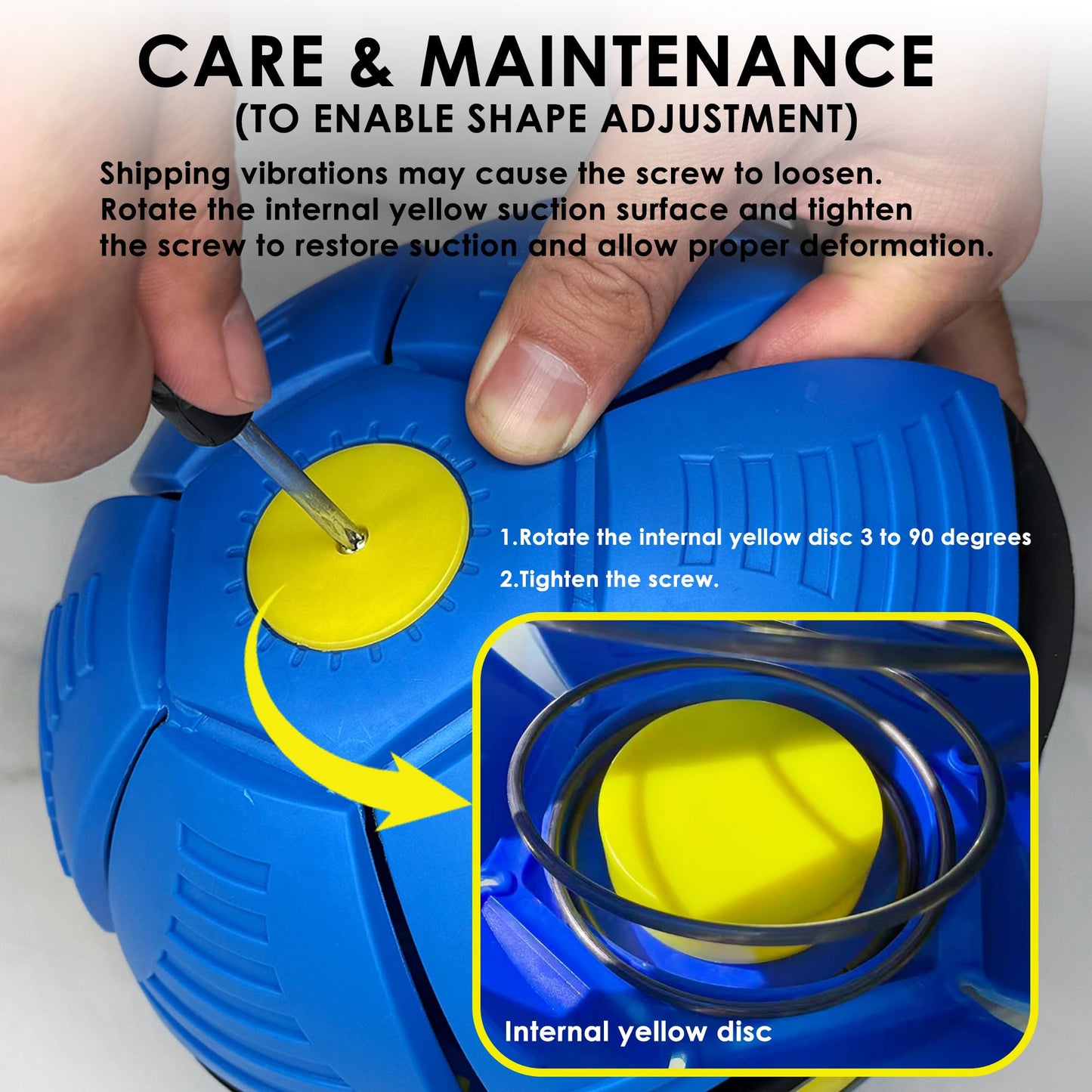 Kikkavo Magic Bouncing Ball 6-Light Dual Form – Pop up, Meta Ball Metaball Transforming Design – Flying Saucer Bouncy – Interactive Bouncing Balls for Parent-Child Interaction – Gift Pack – Blue