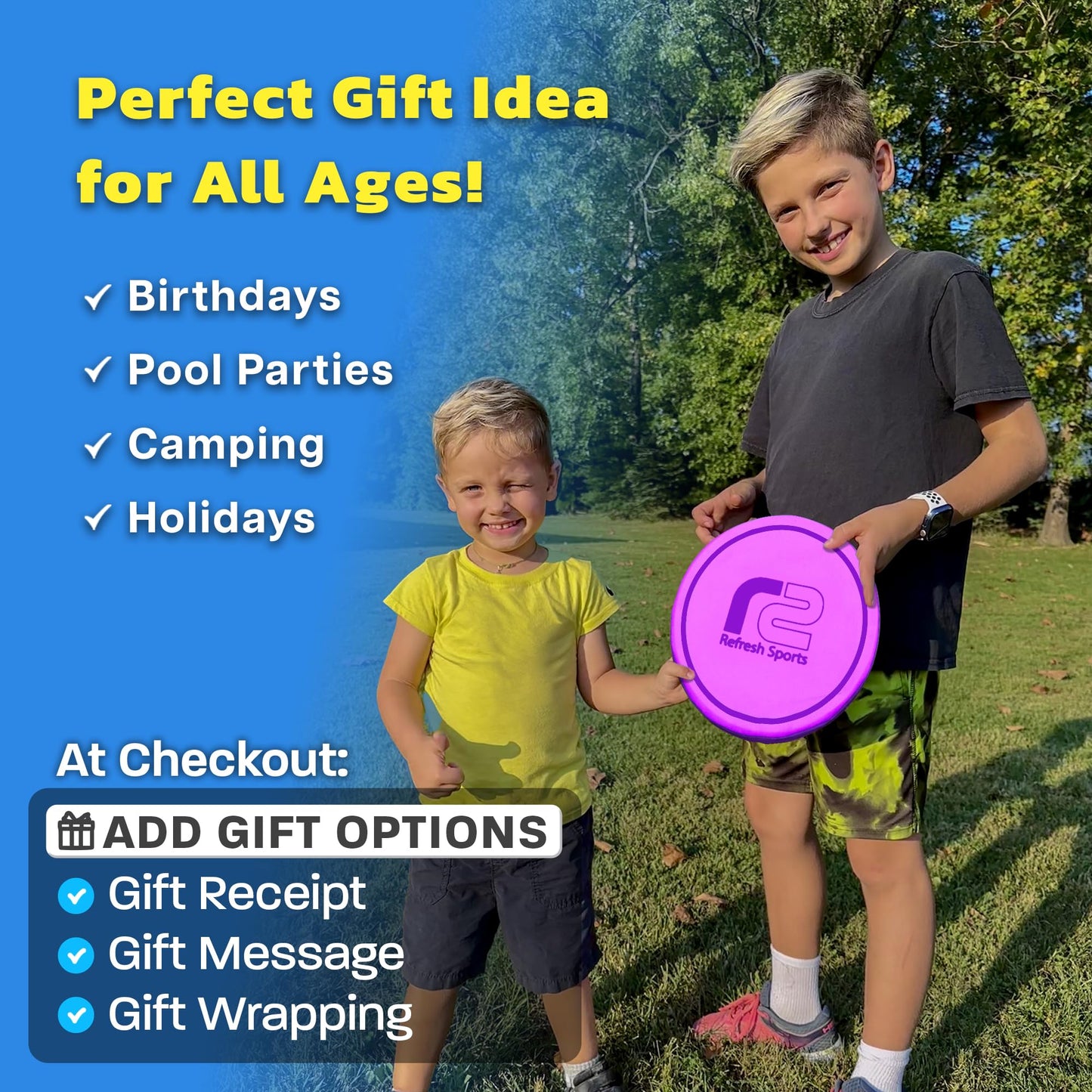 Soft Flying Disc for Kids - Best Girl Toys Age 4 & Up - Engaging Toy for 7 Year Old Girl Birthday Gifts - Summer Toys for Girls All Ages - Fun Sports Toy & Party Favors & Outdoor Toys Age 6-8