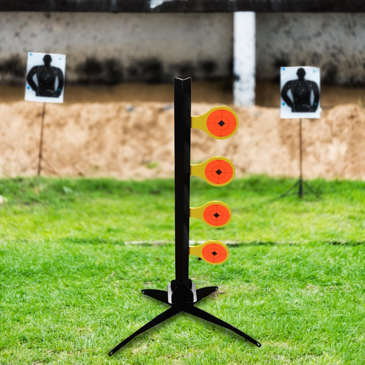 Birchwood Casey World Of Targets .22 Rimfire Dueling Tree Shooting Sports Competition 4 Yellow AR500 Steel Paddles Target