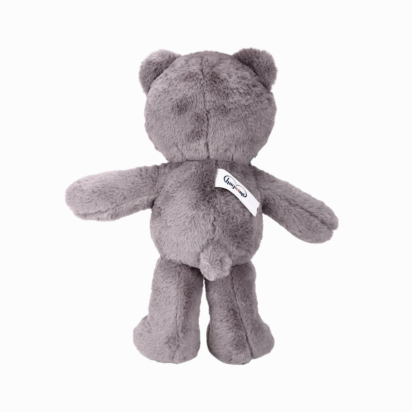 HUGWIMI Huggable Gray Teddy Bear, Soft Stuffed Plushie - Easter Gifts for Kids and Teen Girls, 16 Inches