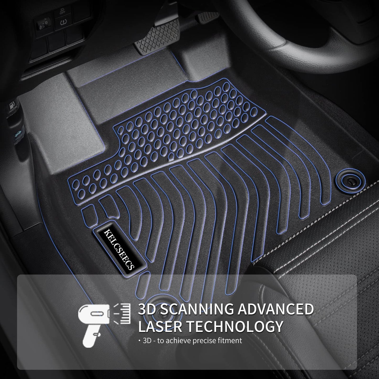 KELCSEECS Floor Mats & Cargo Liner Custom for 2022 2021 2020 2019 2018 2017 2016 BMW X1 Car Mats Automotive Cargo Mat Floor Liners Trunk Mat X1 All Weather Floor Mats Trunk Liner Black