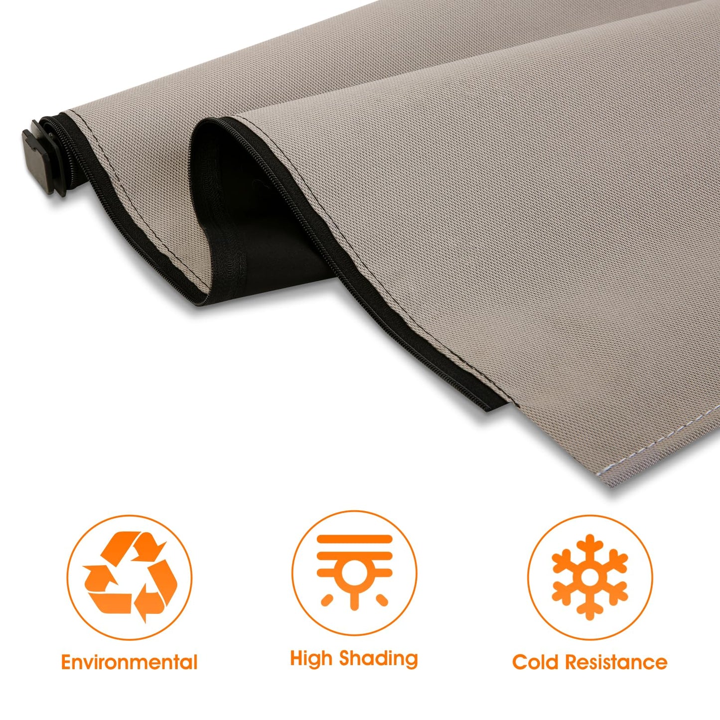YIFOUM Car Panorama Sunroof Sunshade Curtain Cover Sun Shade Roller Blind Assembly for Infiniti QX30 Q30 2016 2017 2018 2019-912501A69A (Beige)