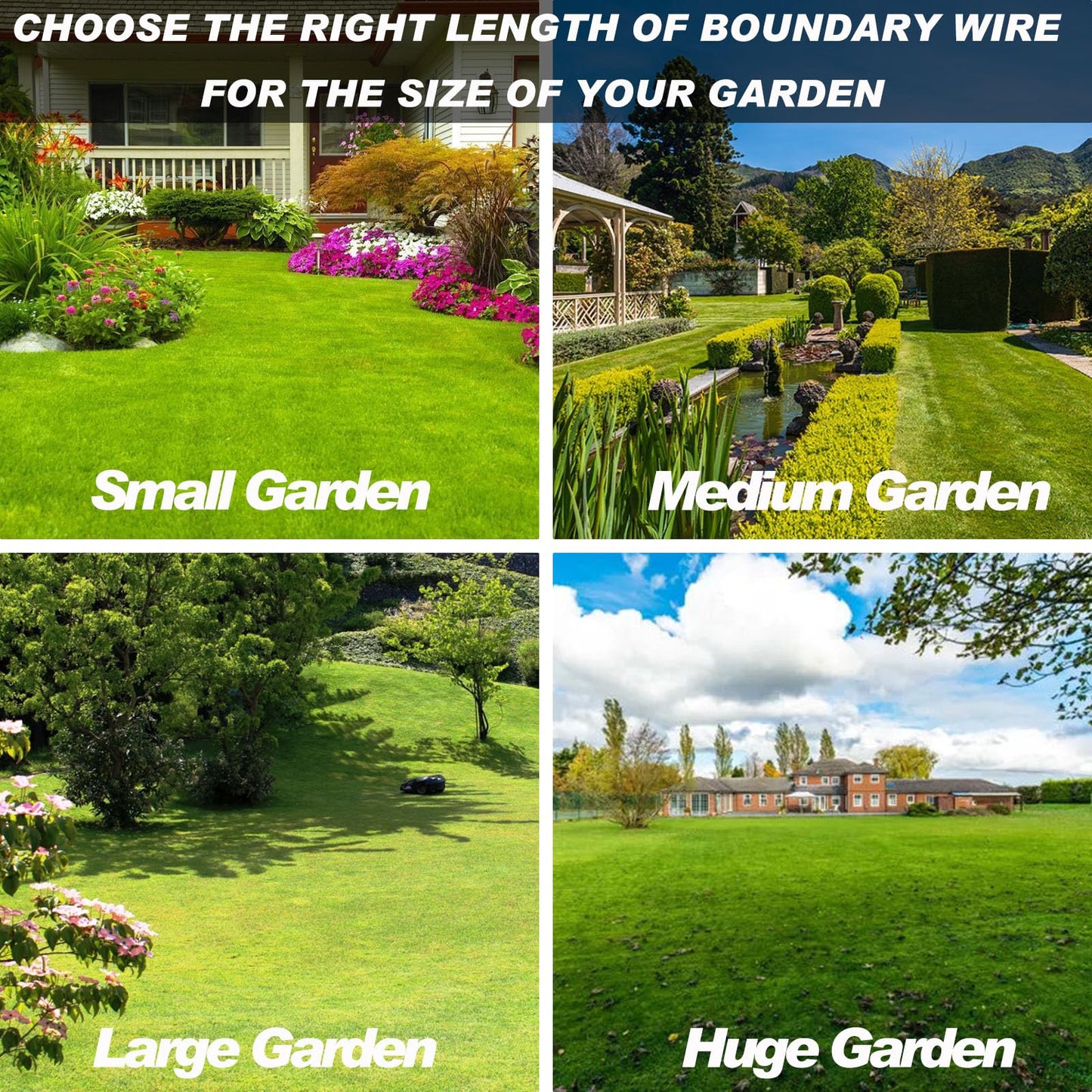 Multisland Universal 1500FT Robotic Mower Boundary Wire Automatic Lawnmower Perimeter Wire and 20FT Robotic Lawnmower Boundary Wire Splice Kit