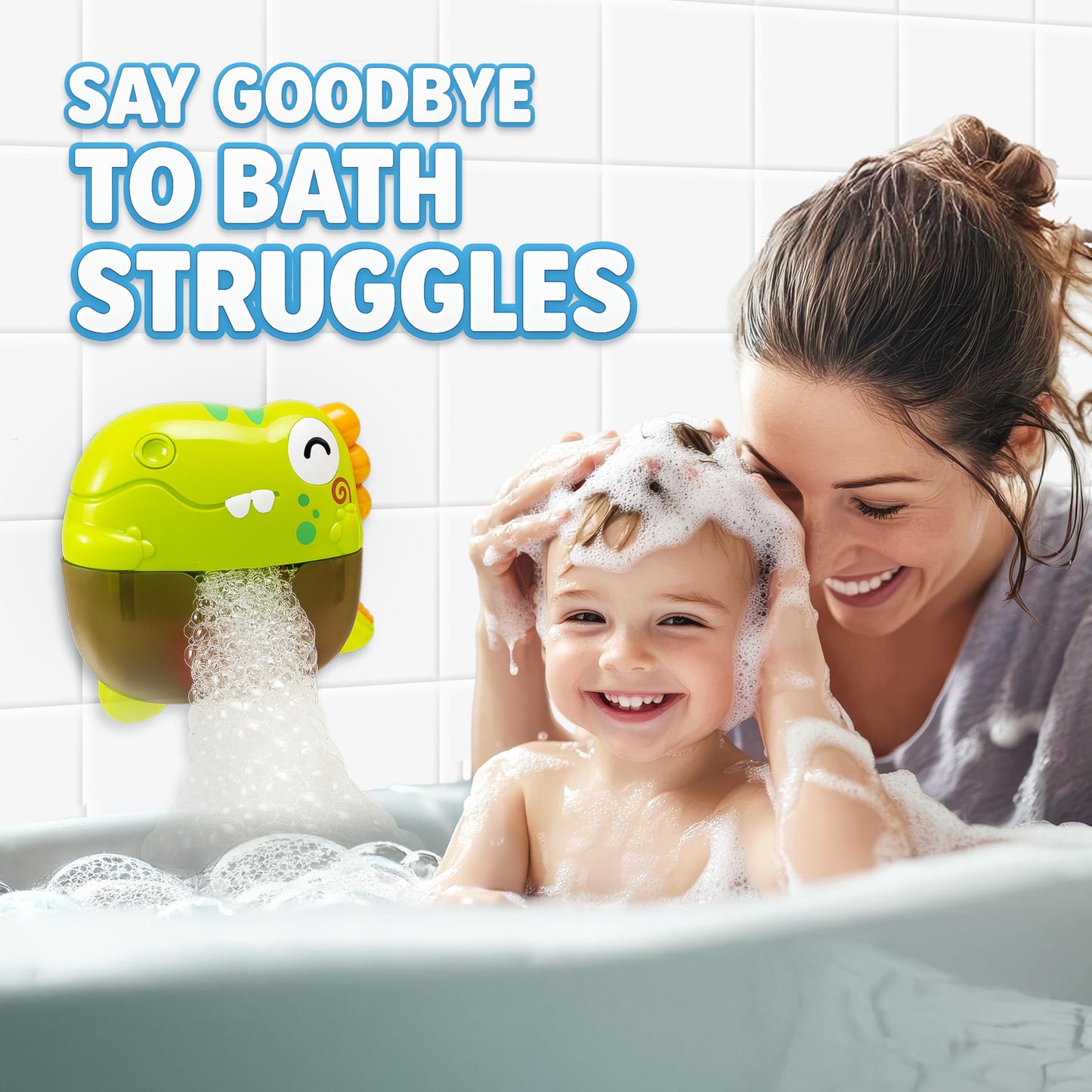 Bath Bubble Machine - Bathtub Bubble Machine Bath Toys | Bathtub Bubble Machine, Light Up Bubbles Maker for Bathtub - Bubbles Bath Maker with Lights and Music, BPA Free