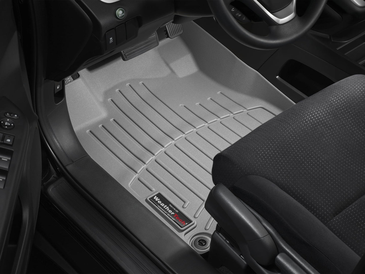 WeatherTech Custom Fit FloorLiners for Jeep Wagoneer L, Wagoneer, Grand Wagoneer - Full Set (441704-1-4), Black