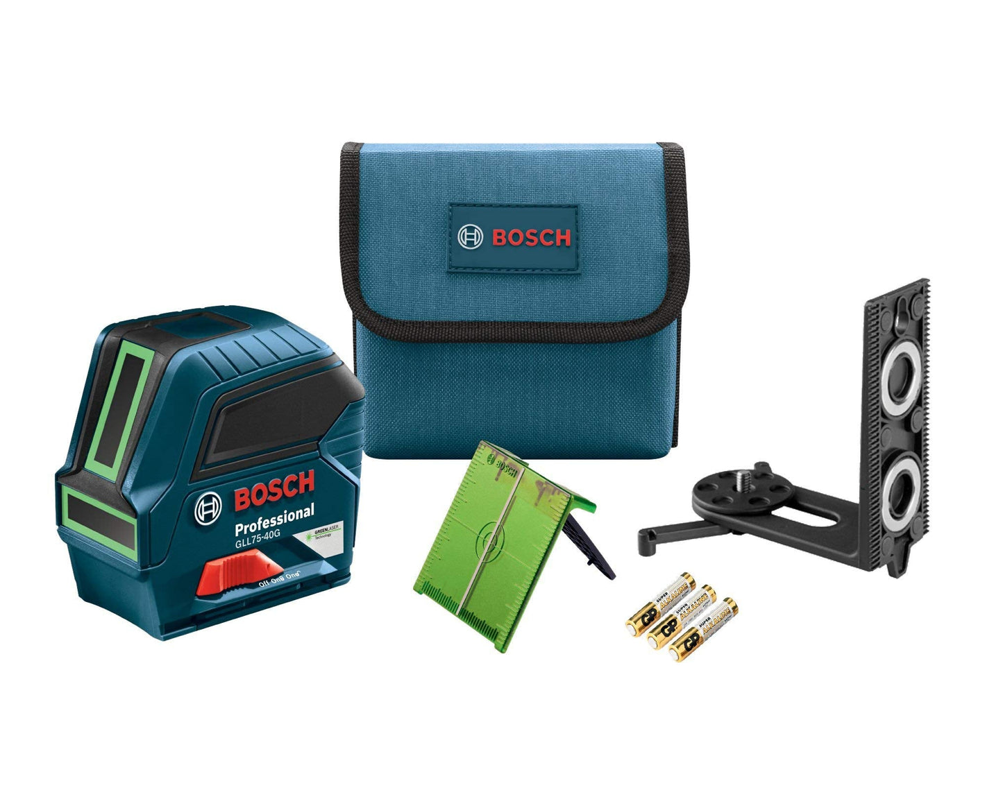 Bosch 75' Green-Beam Self-Leveling Cross-Line Laser GLL75-40G (Renewed)