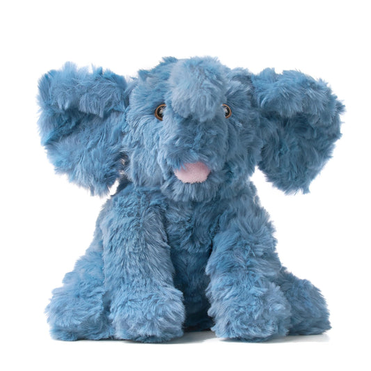 Hopearl Adorable Plush Calf Elephant Toy Floppy Elephish Ultra Soft Stuffed Animal for Boys Girls Kids Toddlers, Blue, 9''