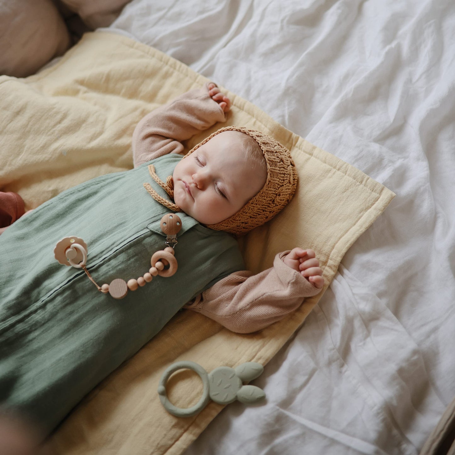 mushie Silicone Baby Teether Toy | Bunny