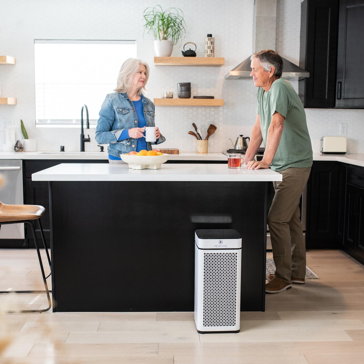 Medify MA-40 Air Purifier with True HEPA H13 Filter | 1,793 ft² Coverage in 1hr for Smoke, Wildfires, Odors, Pollen, Pets | Removal to 0.1 Microns | White, 2-Pack