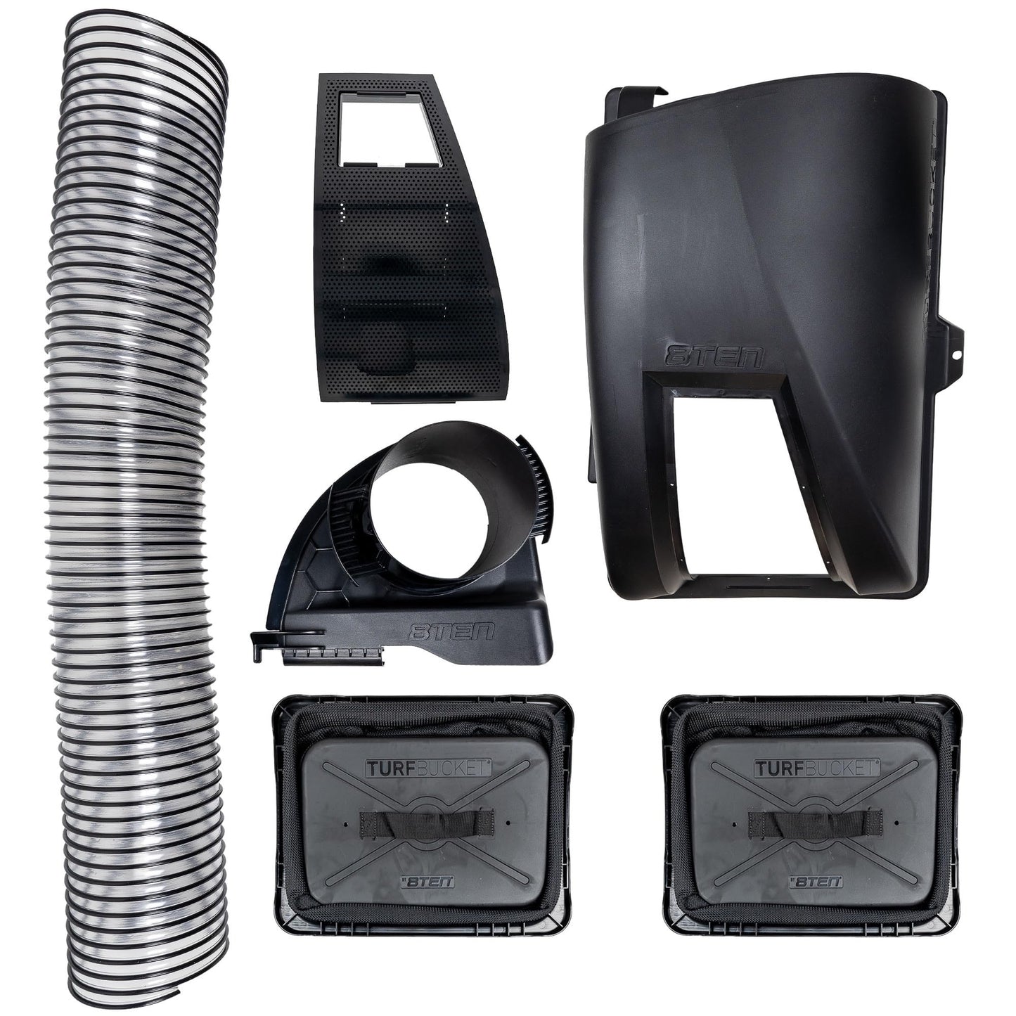 8TEN TURFBUCKET Grass Twin Bagger System for Husqvarna Z142 42-Inch Cut Deck Zero Turn