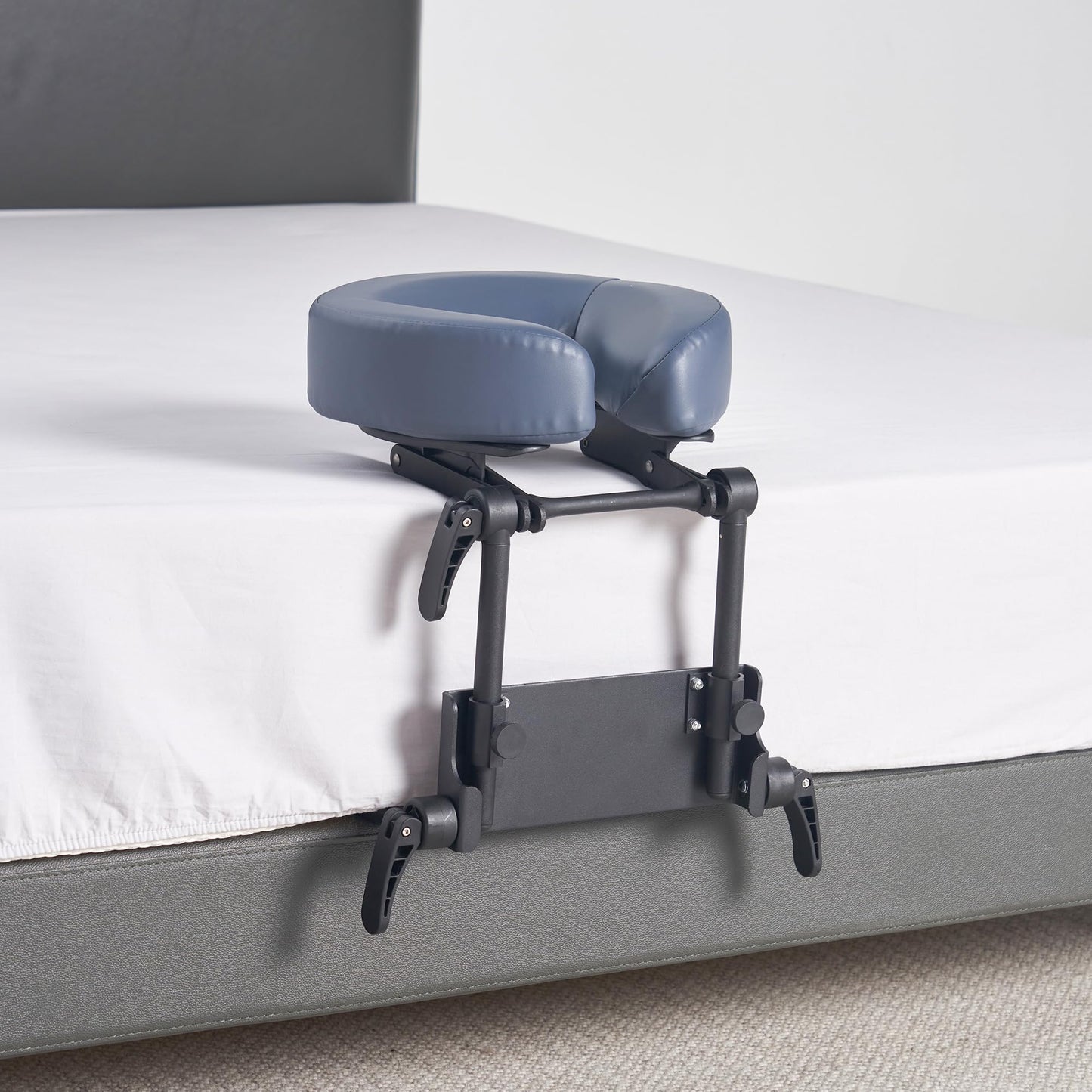 Master Massage Home Use Sleeping Mattress Top Massage Kit-Adjustable Headrest Face Pillow Cradle & Face Cushion Support Bracket, Head Rest Support- Eye Surgery Recovery -Royal Blue