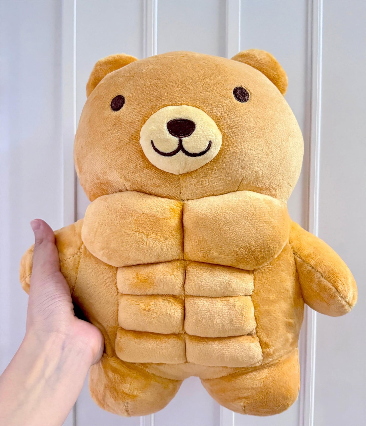Arkdorz Muscle Teddy Bear Plush Toy,Kawaii Muscle Bear Stuffed Animal Soft Stuffed Plush for Kids Boys Girls