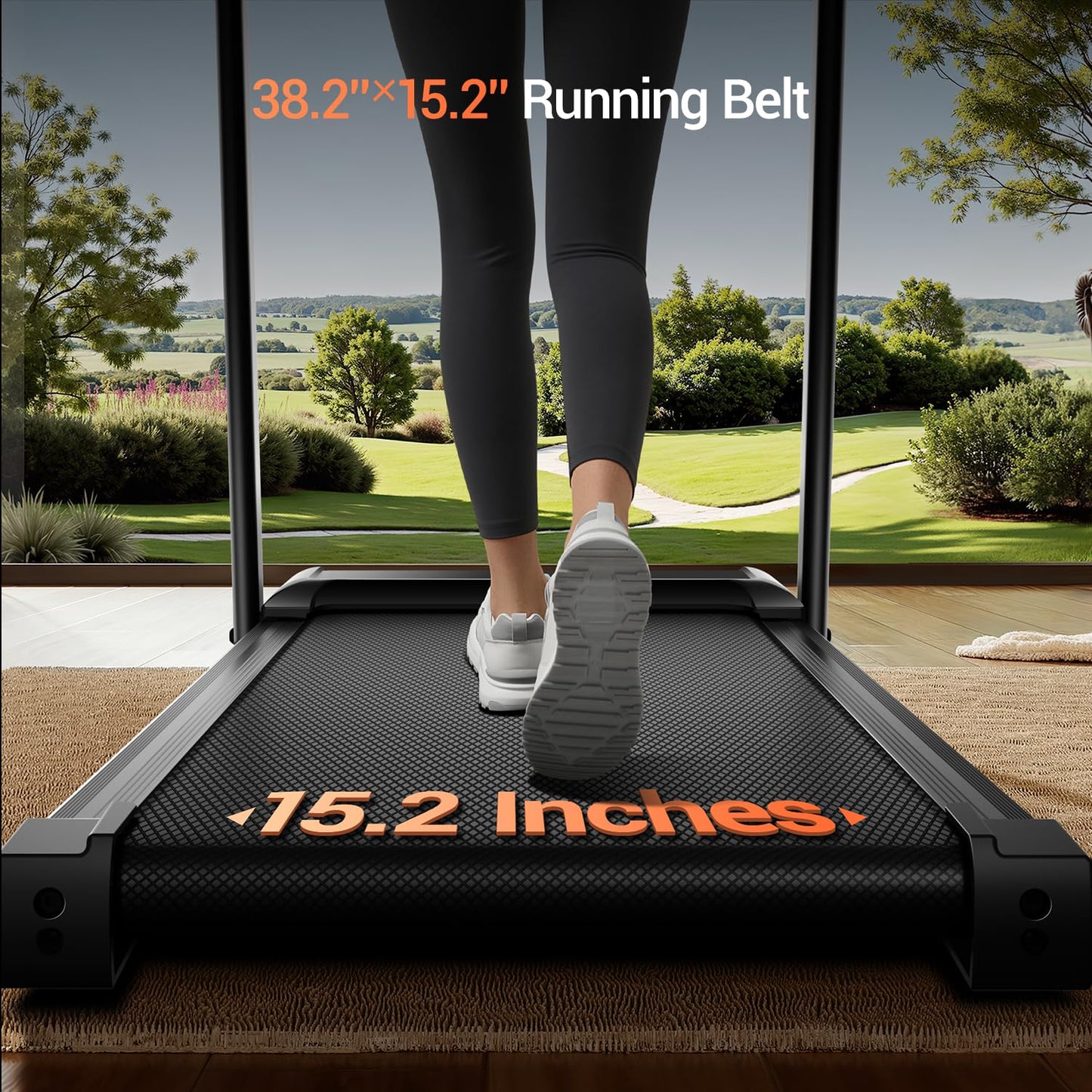 15% Treadmills for Home, 3-in-1 Foldable Treadmill with Incline, Portable Treadmill with Handle, 3.0HP Quiet Walking Pad Treadmill, 12 Automatic Modes, Three Screen