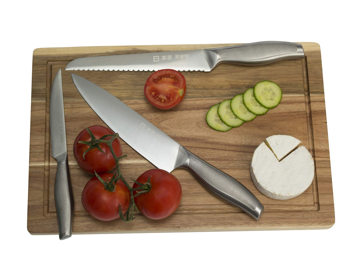 Ross Henery Professional Japanese Style Premium Stainless Steel 9 Piece Chefs Knife Set with Protective Sheaths in Canvas Carry Case