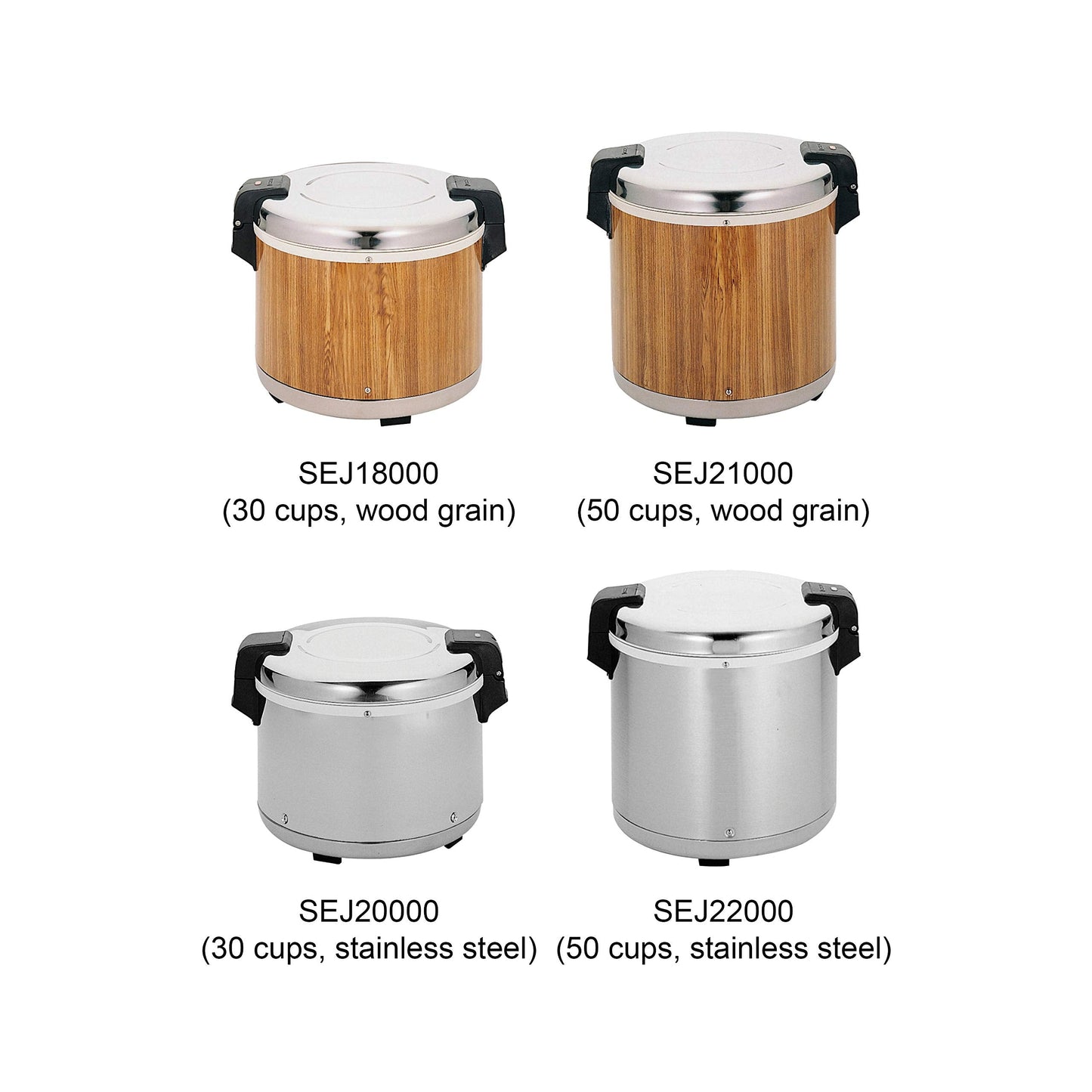 Excellante SEJ21000 Commercial Wood-Grain 50-Cup Rice Warmer