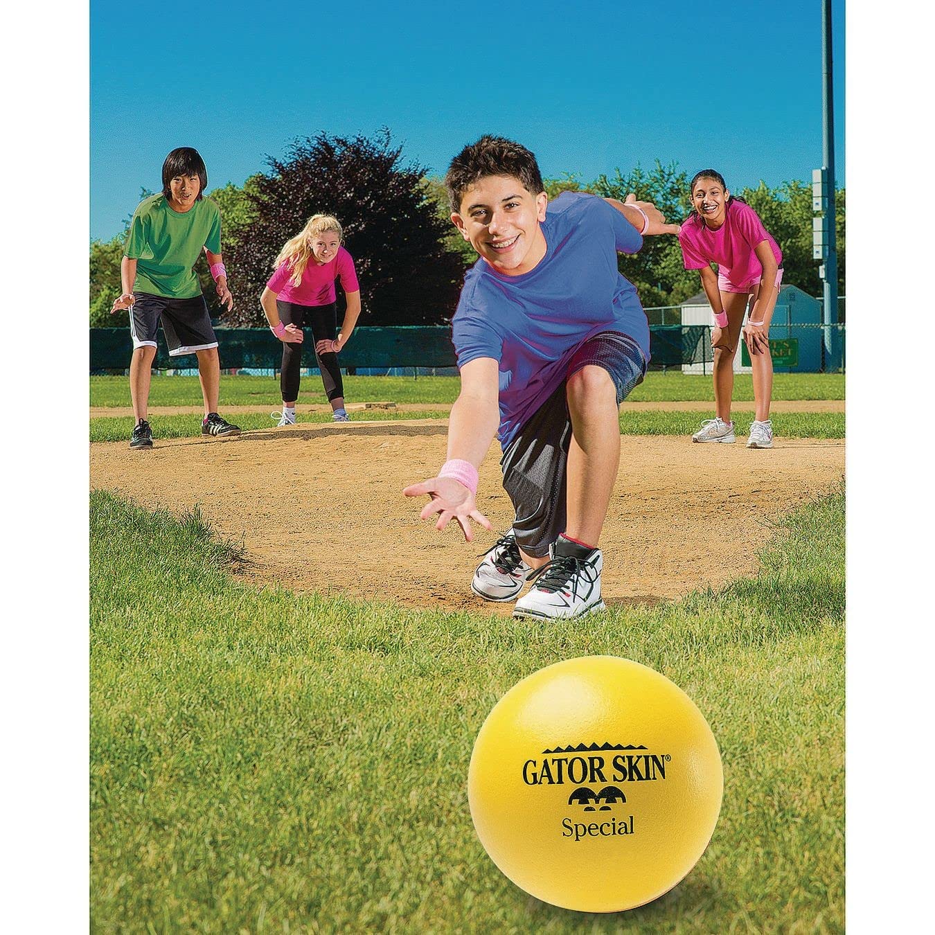 Gator Skin Special-8 Foam Balls. 8" PU Coated with Medium Density Foam Core. No-Sting Balls are Great for GaGa Pits, Dodgeball, PE Games and More. Set of 6.