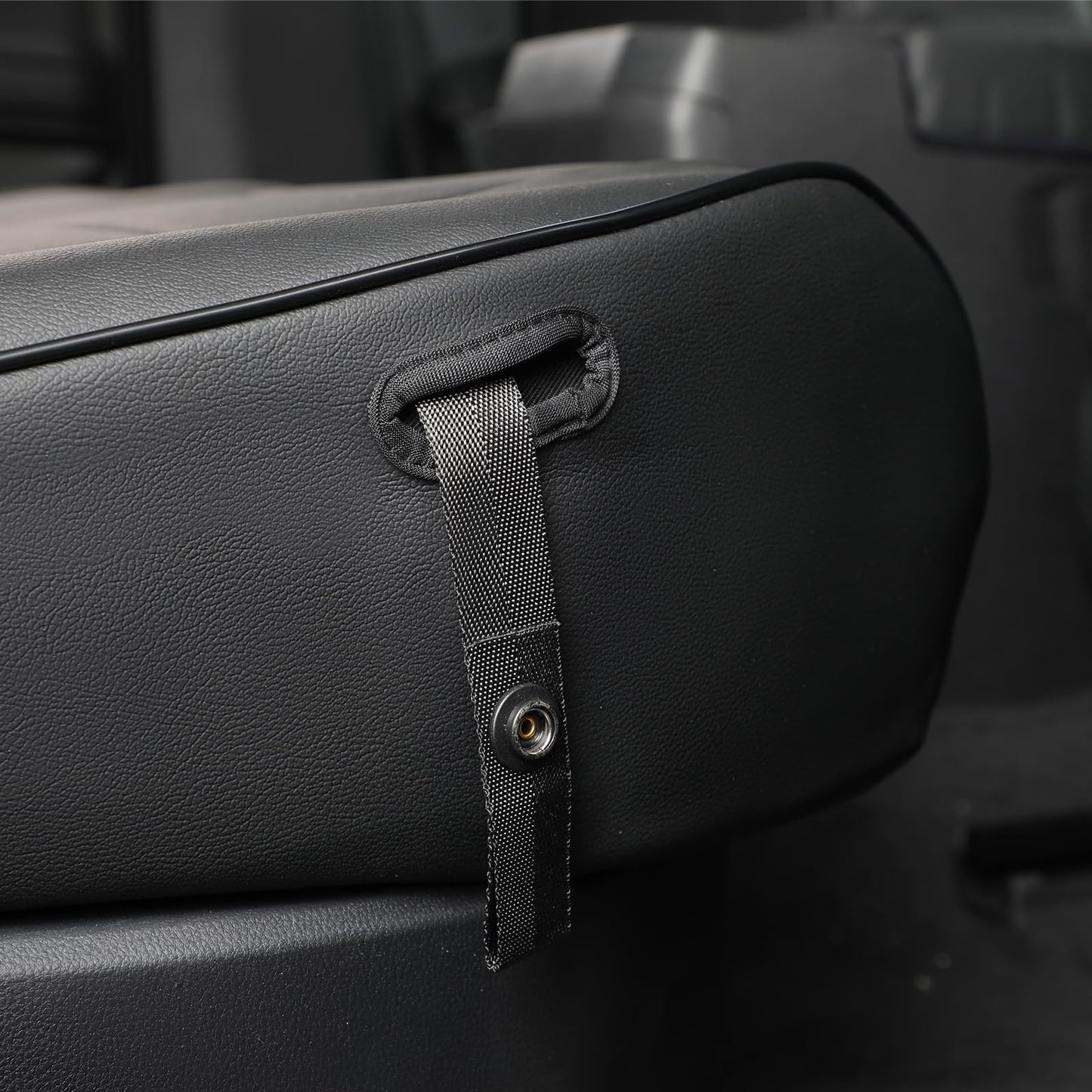 EKR Custom Fit Tacoma Car Seat Covers for Select Toyota Tacoma (Petrol) 2024 2025 2026 Double cab SR,SR5,TRD Sport,TRD Off-Road,Limited -Full Set,Leather(Black)